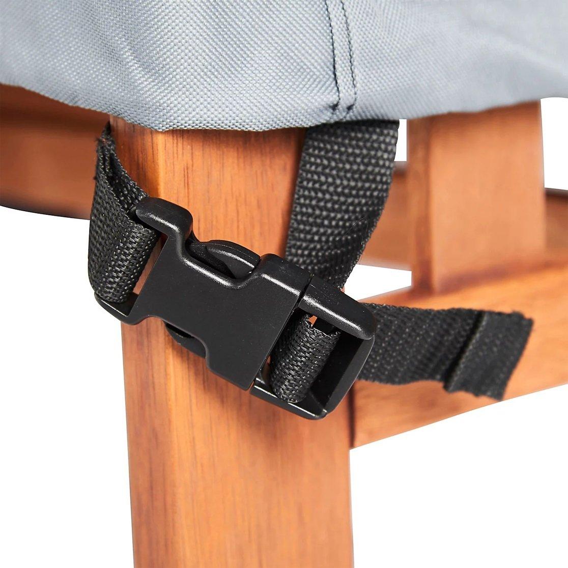 Grey - VonHaus - Garden Bench Cover (H) 96cm x (W) 91cm x (L) 173cm - 7