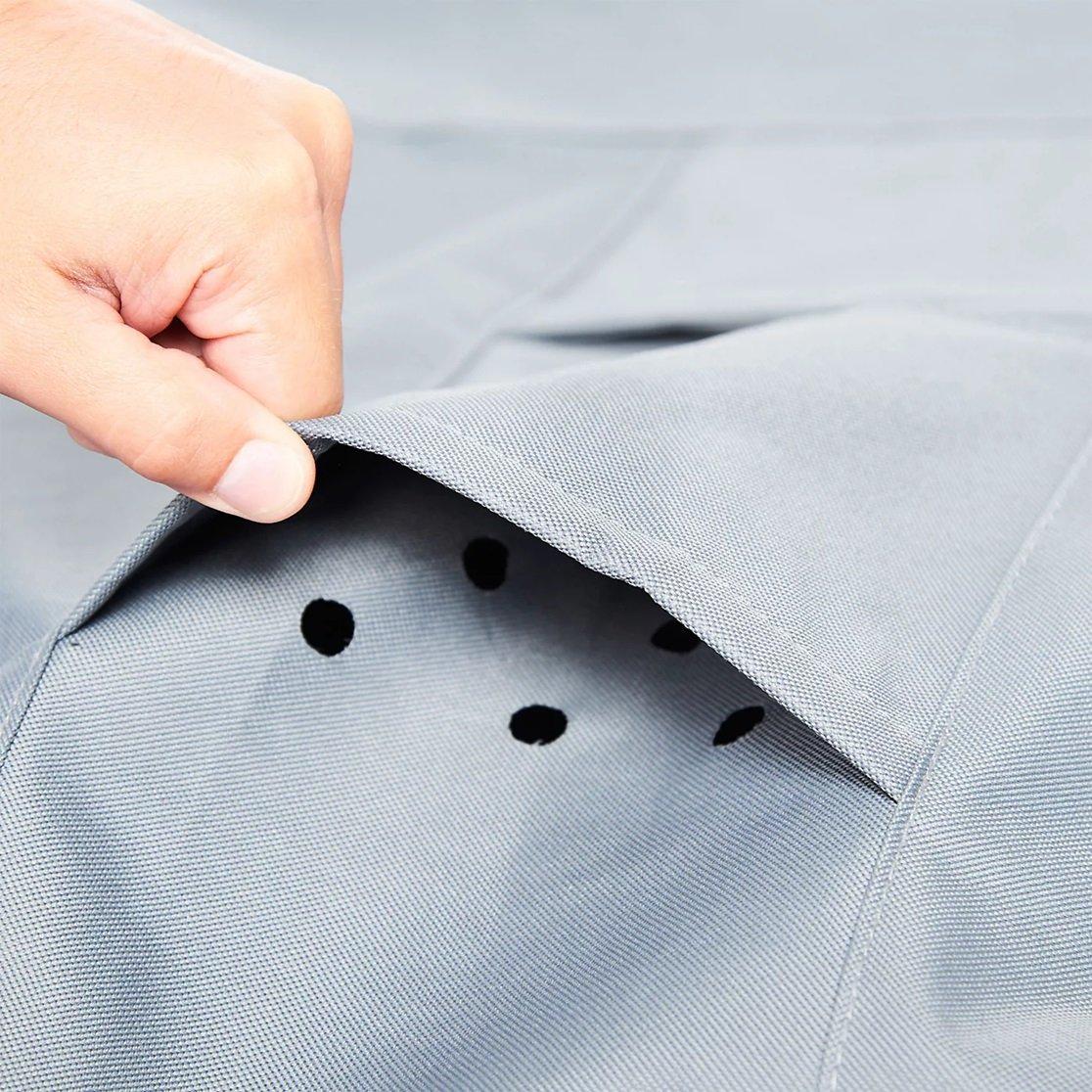 Grey - VonHaus - Garden Bench Cover (H) 96cm x (W) 91cm x (L) 173cm - 8