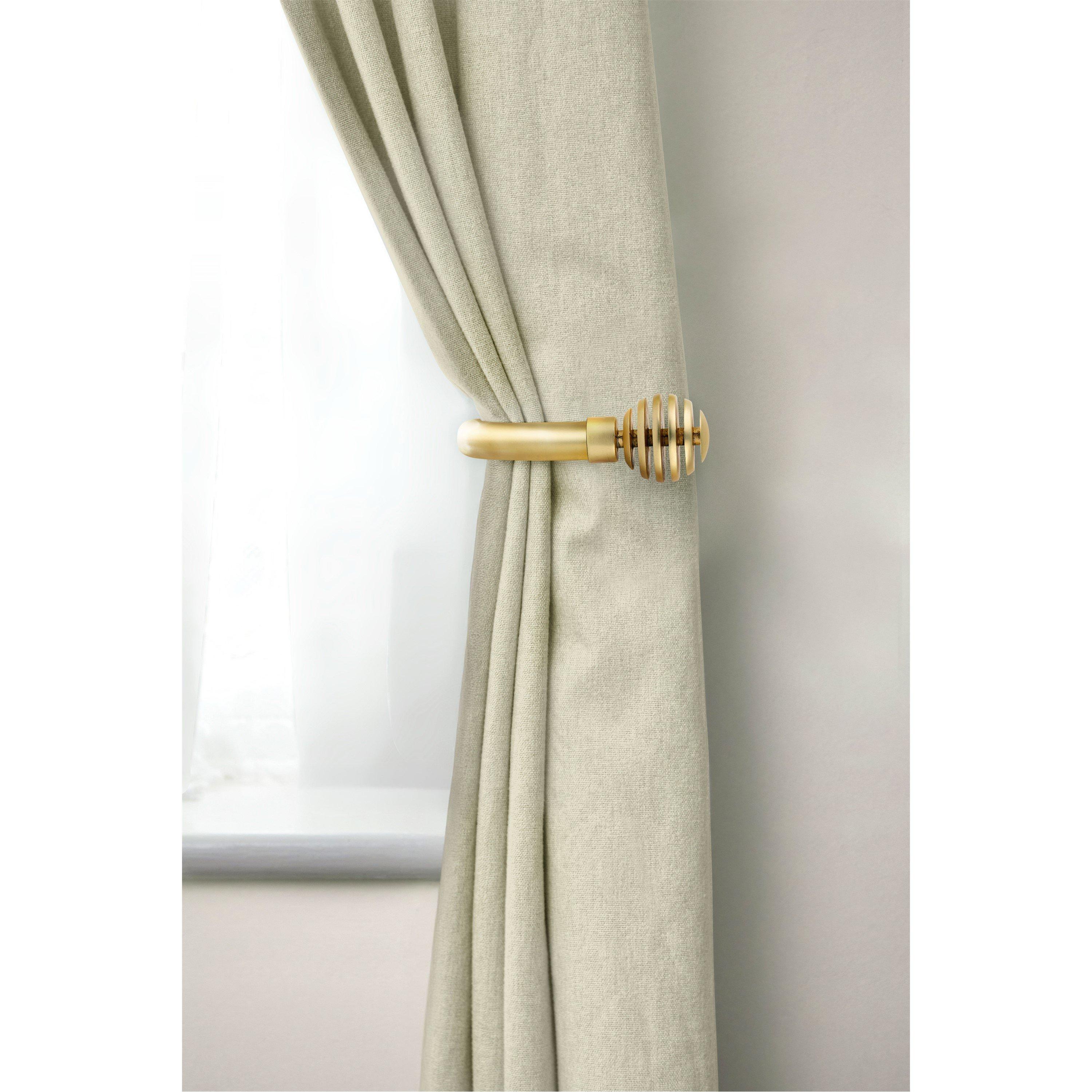 Metal Holdback Pair Tiebacks Metal Sliced