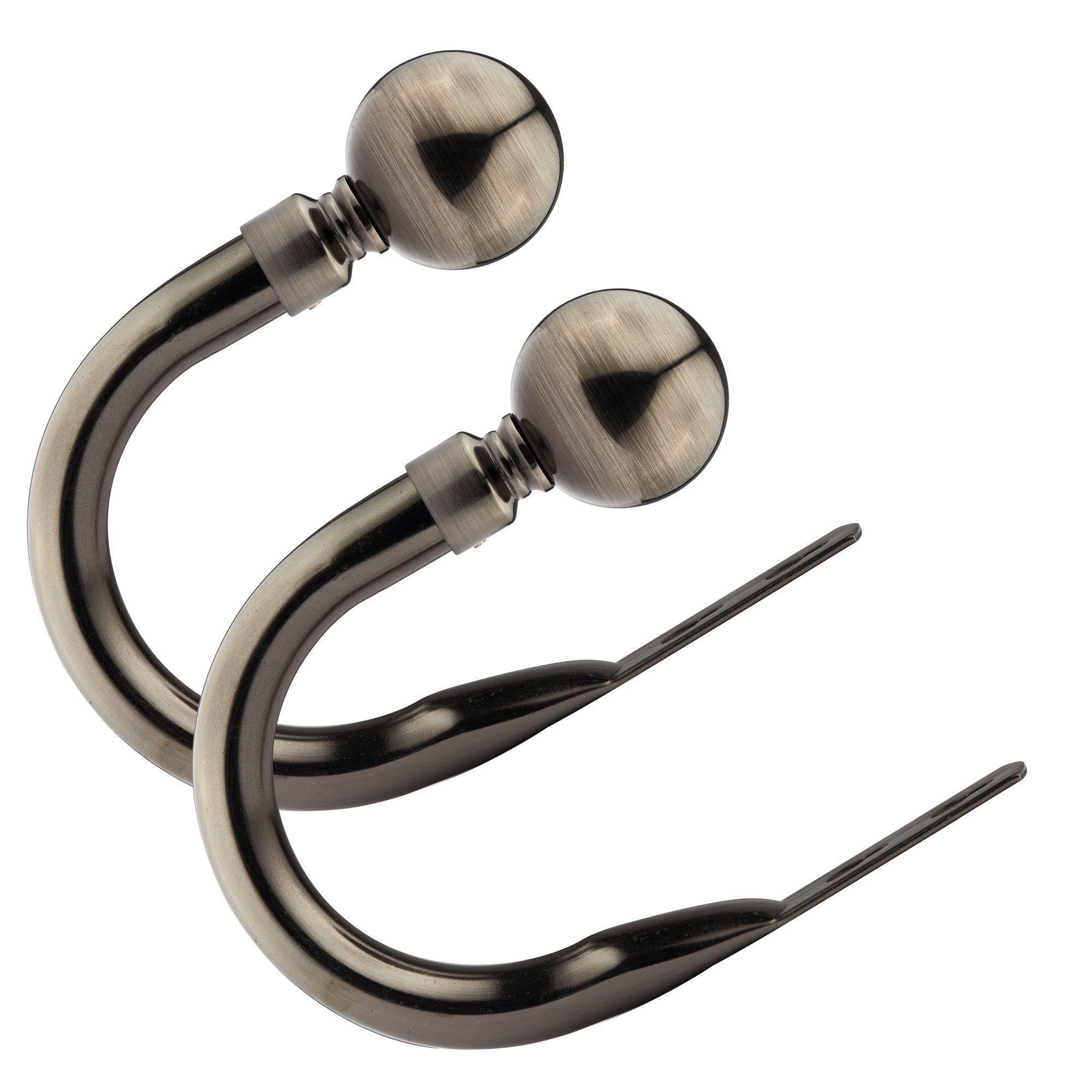 Metal Holdback Pair Tiebacks Ball