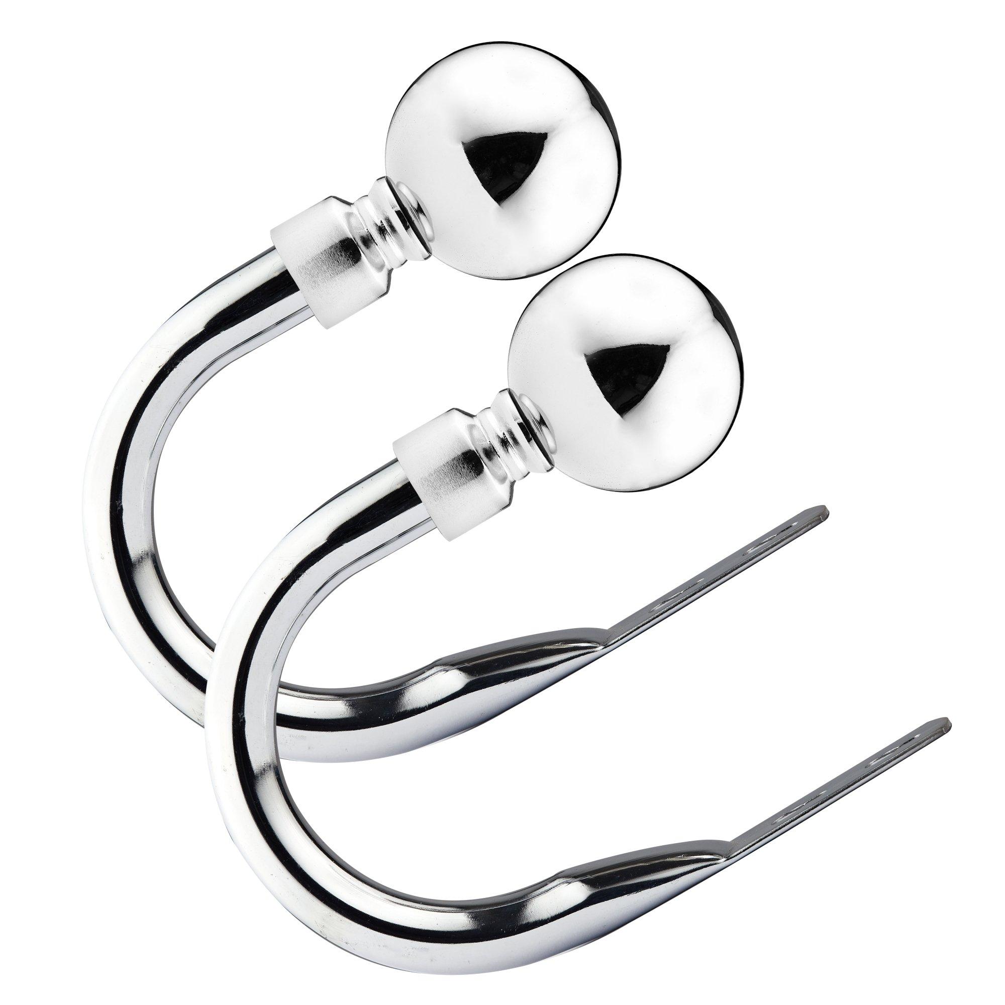 Metal Holdback Pair Tiebacks Ball