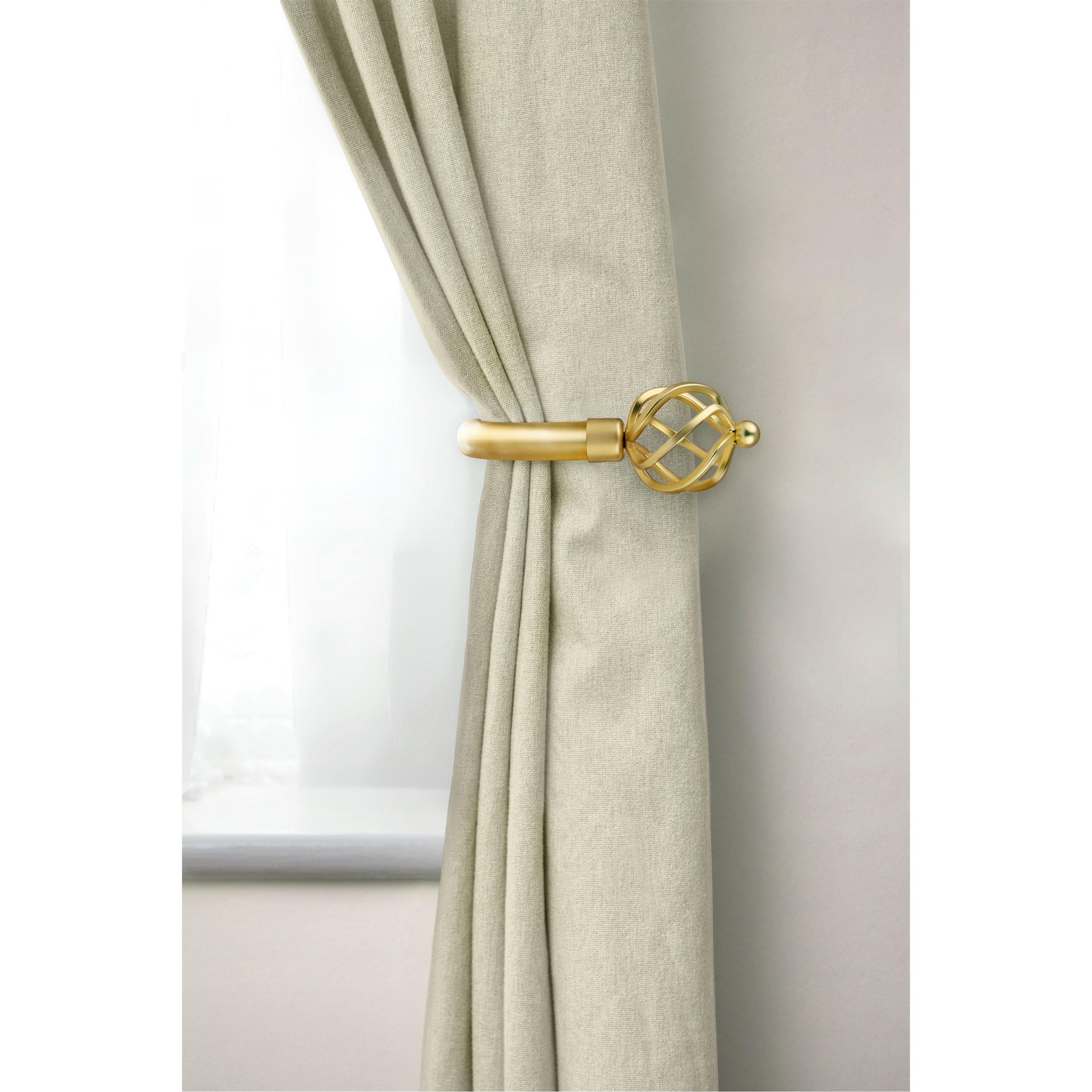 Matt Gold - Emma Barclay - Metal Holdback Pair Tiebacks Bird Cage - 1