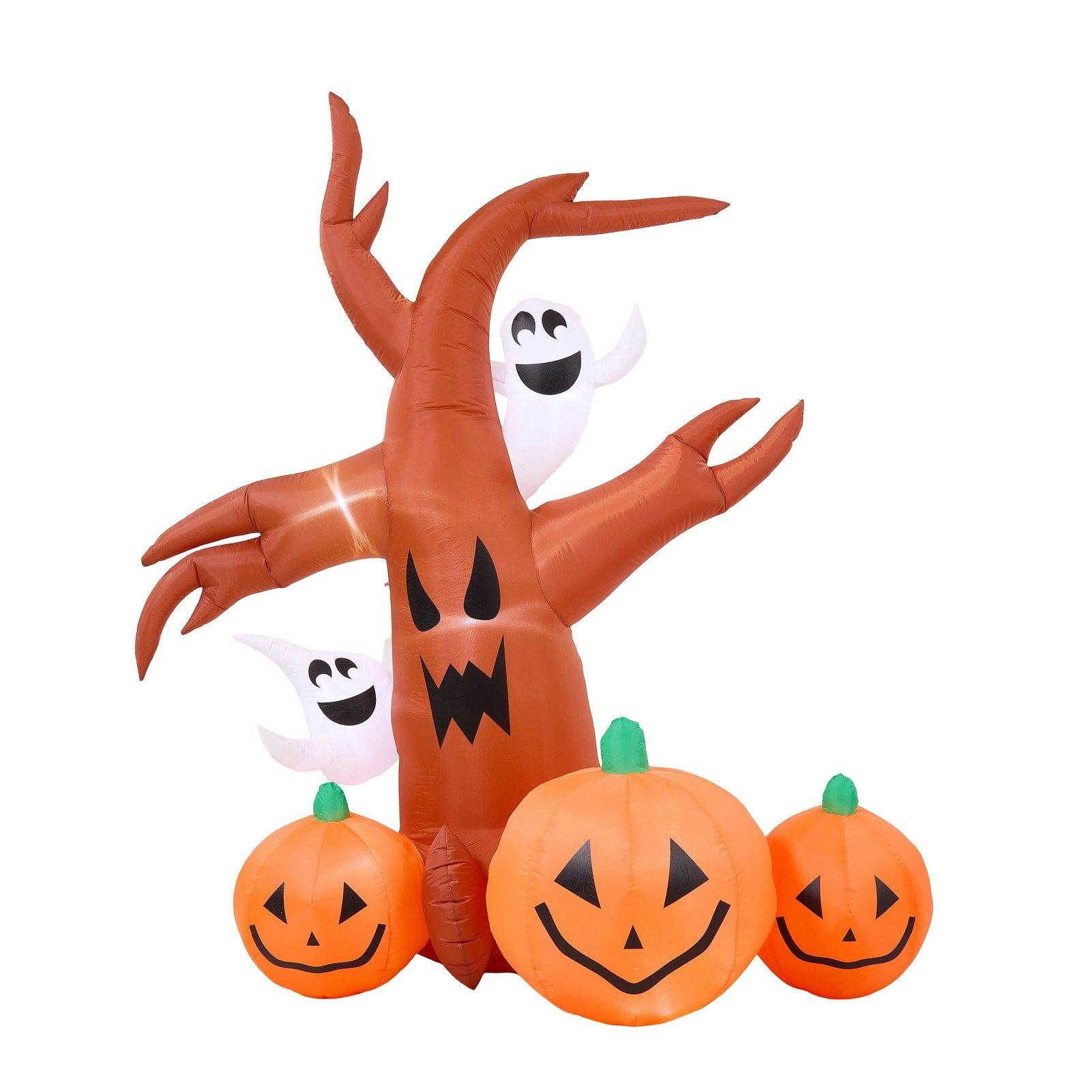 Brown - LIFE IDEAS - 2.4M Halloween Inflatable Haunted Tree - 3