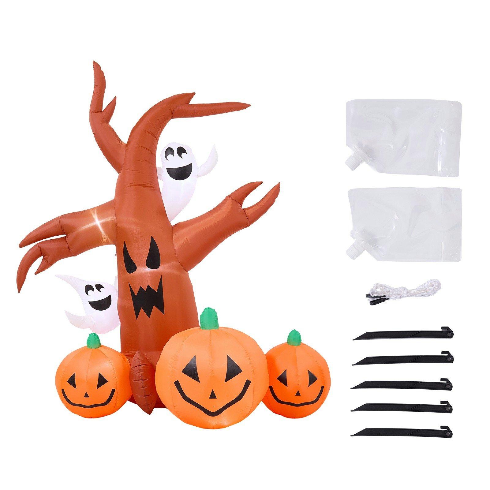 Brown - LIFE IDEAS - 2.4M Halloween Inflatable Haunted Tree - 9