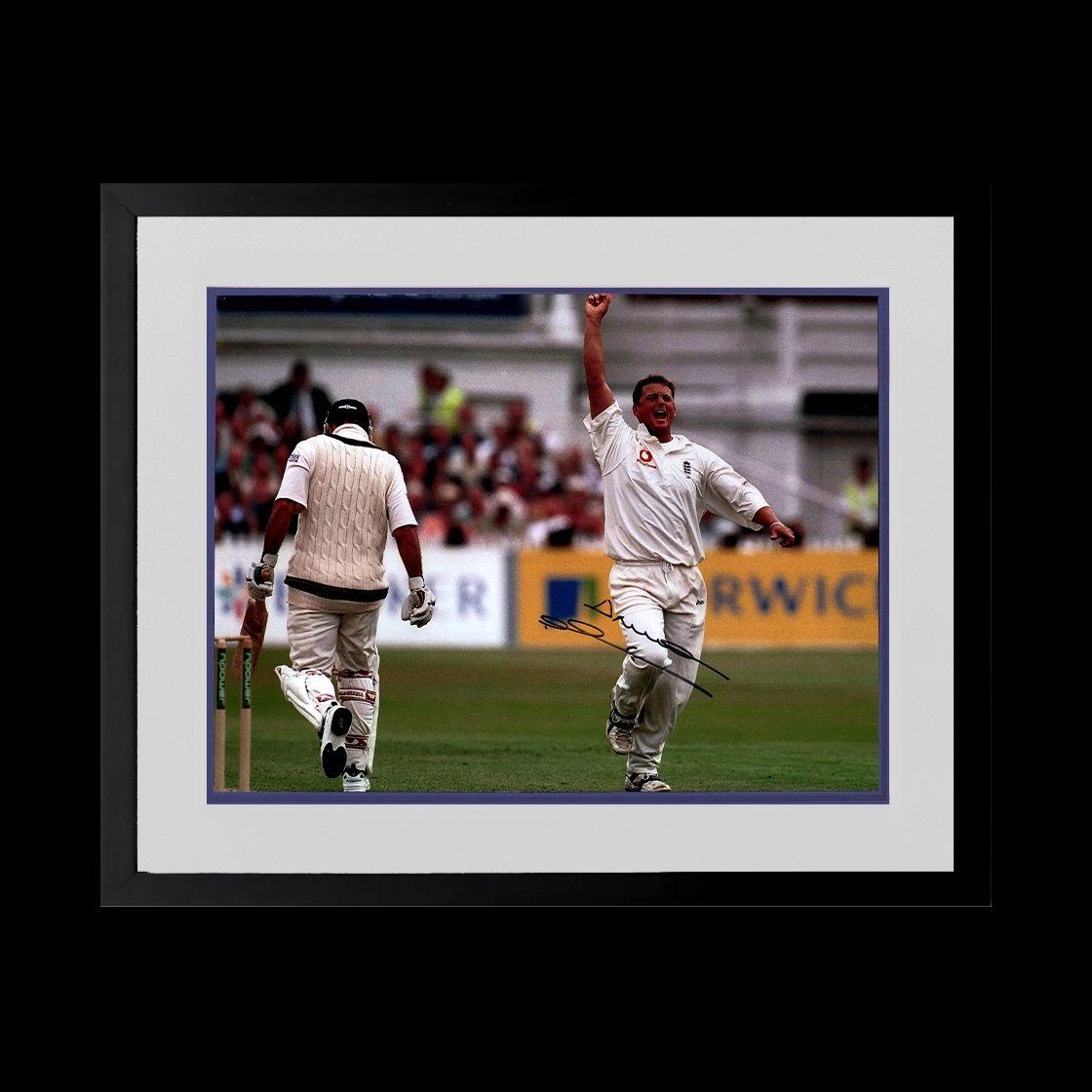The Fan Cave  Darren Gough Signed England Image Frame - White - 520x420mm