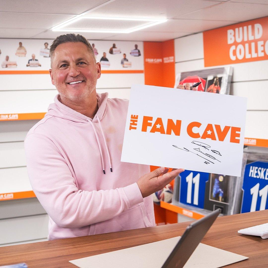 White - The Fan Cave - Darren Gough Signed England Image Frame - 2