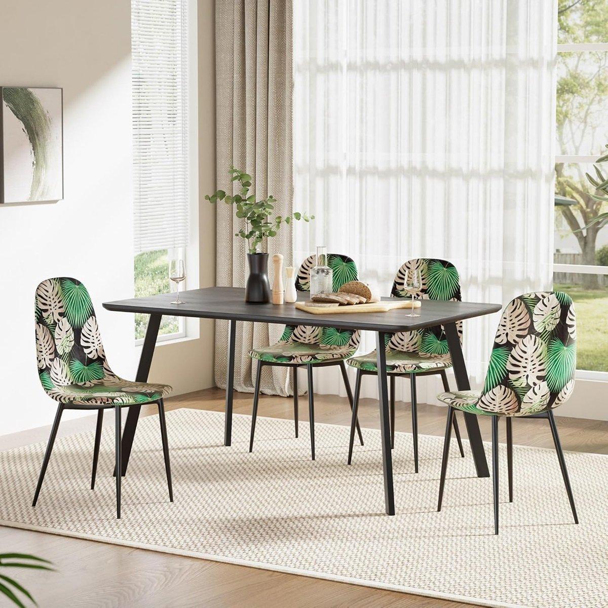 Multi - VonHaus - Leighton Set of 2 Dining Chairs - 2