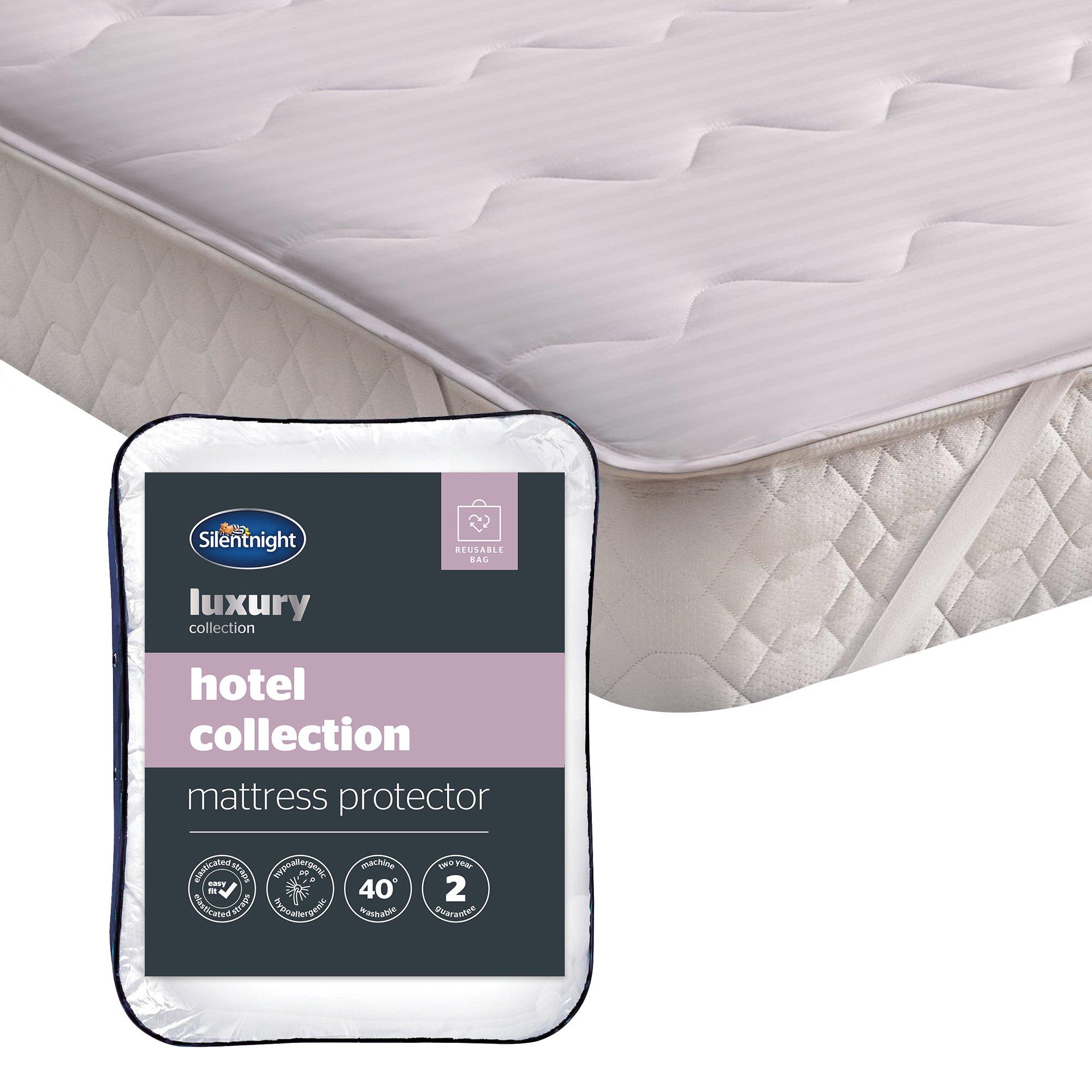 White - Silentnight - Hotel Collection Mattress Protector - 1