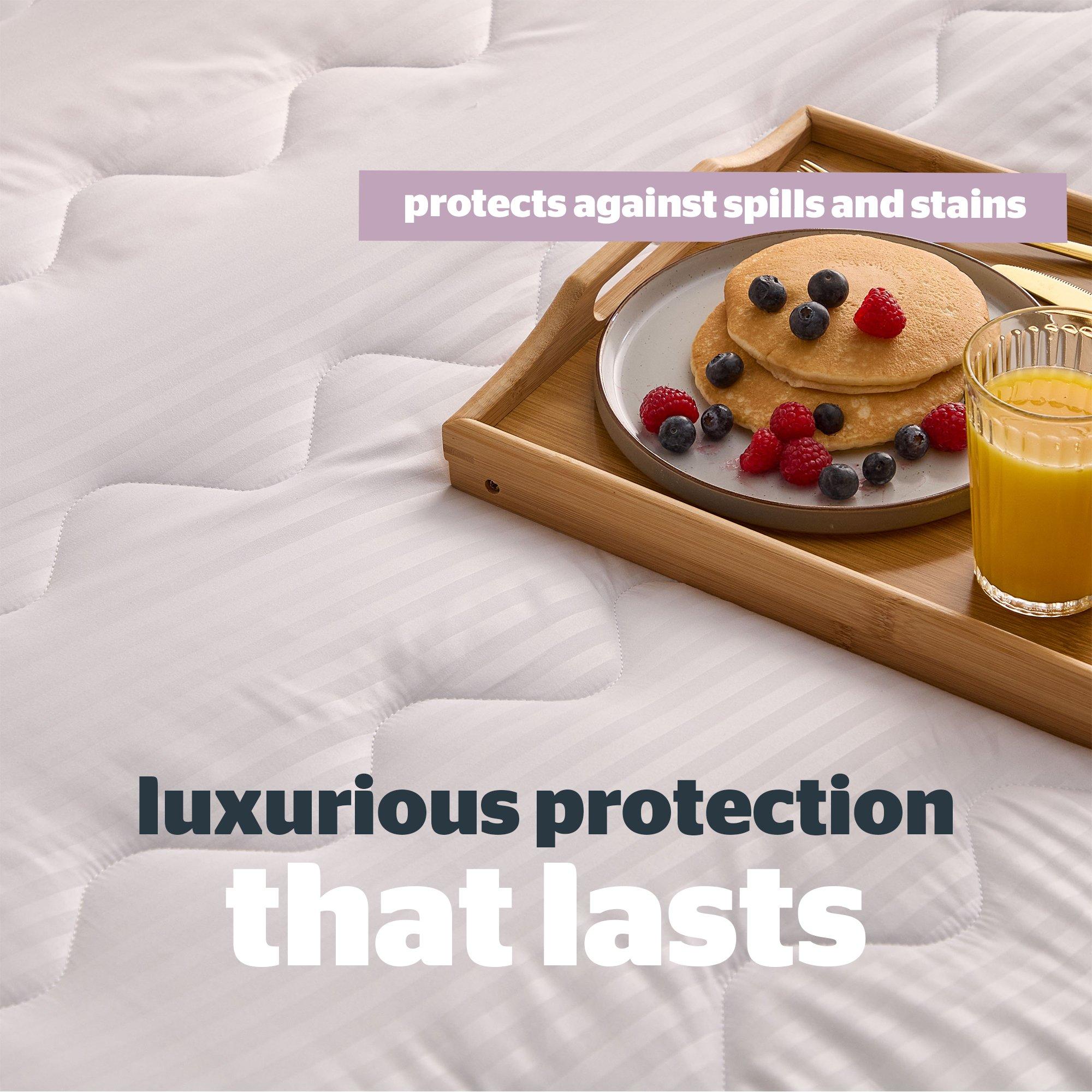 White - Silentnight - Hotel Collection Mattress Protector - 3