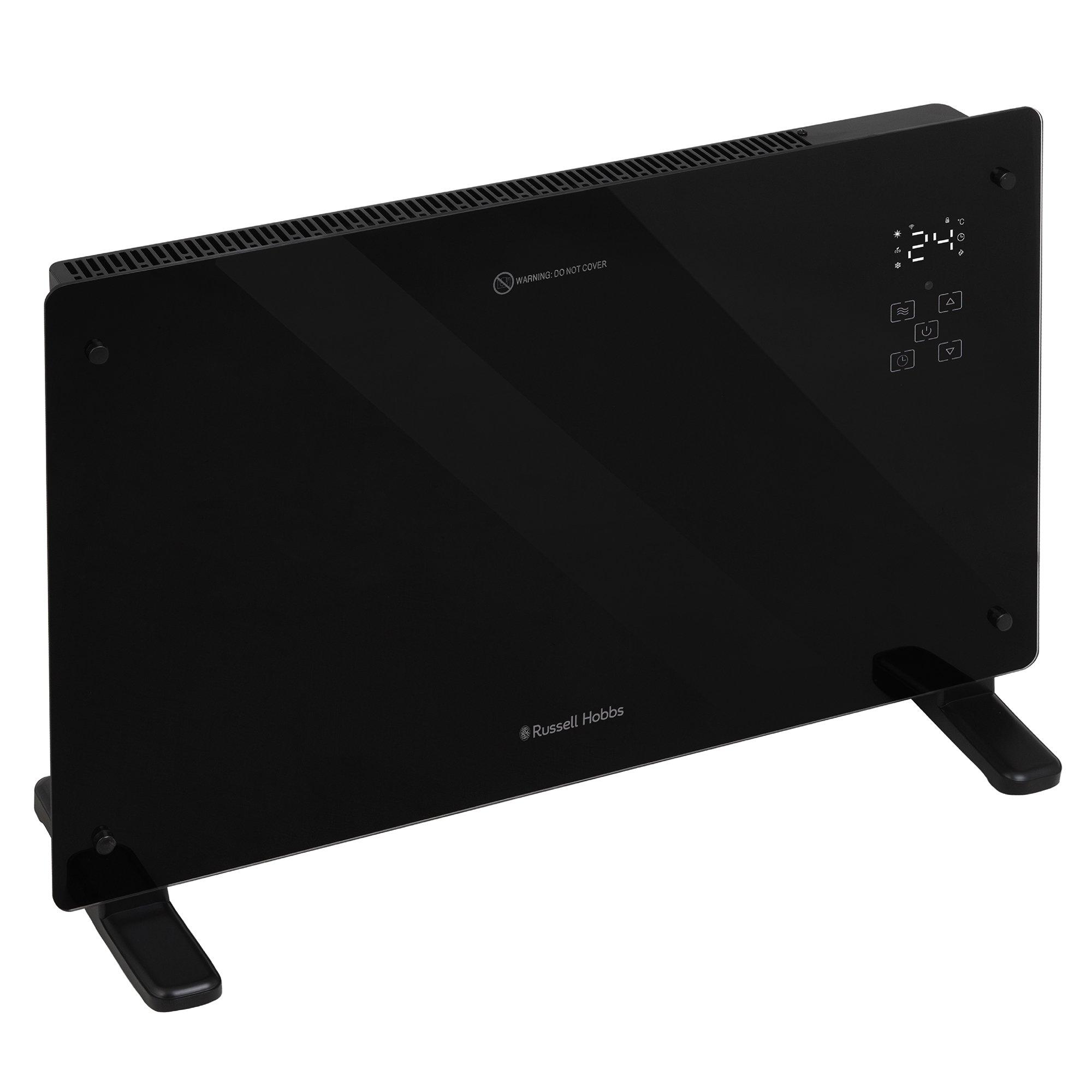 Black - Russell Hobbs - RHPANH2006B Smart Glass Panel Indoor Heater - 10