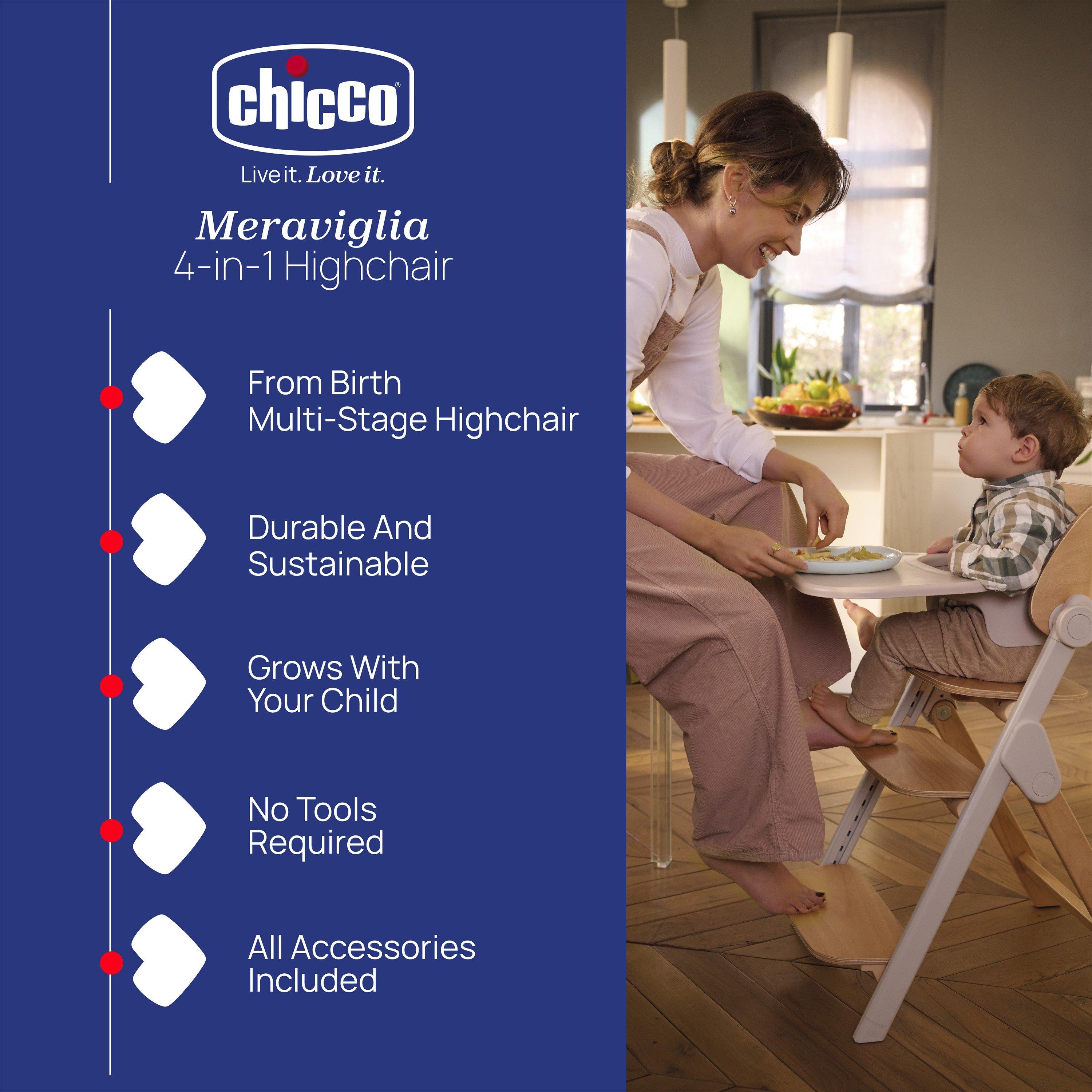 Fossil - Chicco - Meraviglia 4-in-1 Folding Multi-Stage Highchair - 2