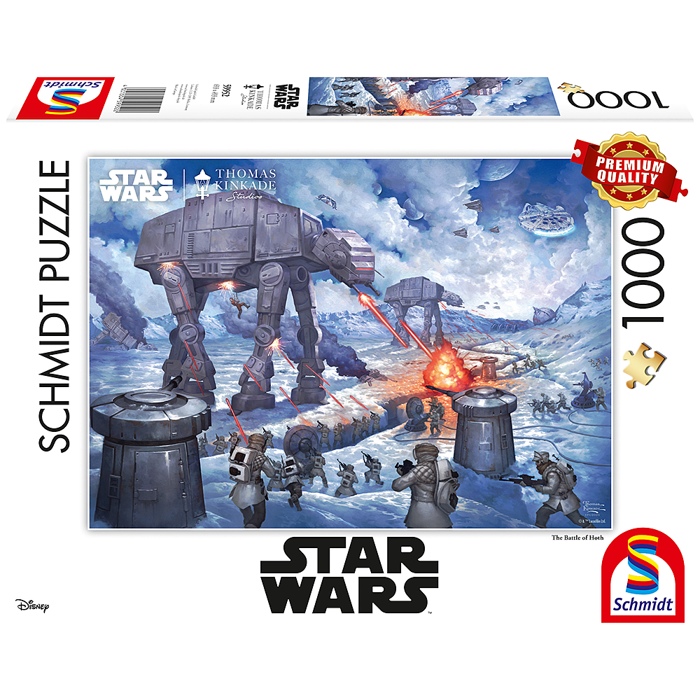 Merchandise - Star Wars - Thomas Kinkade: Star Wars Battle of Hoth (1000pc) - 1