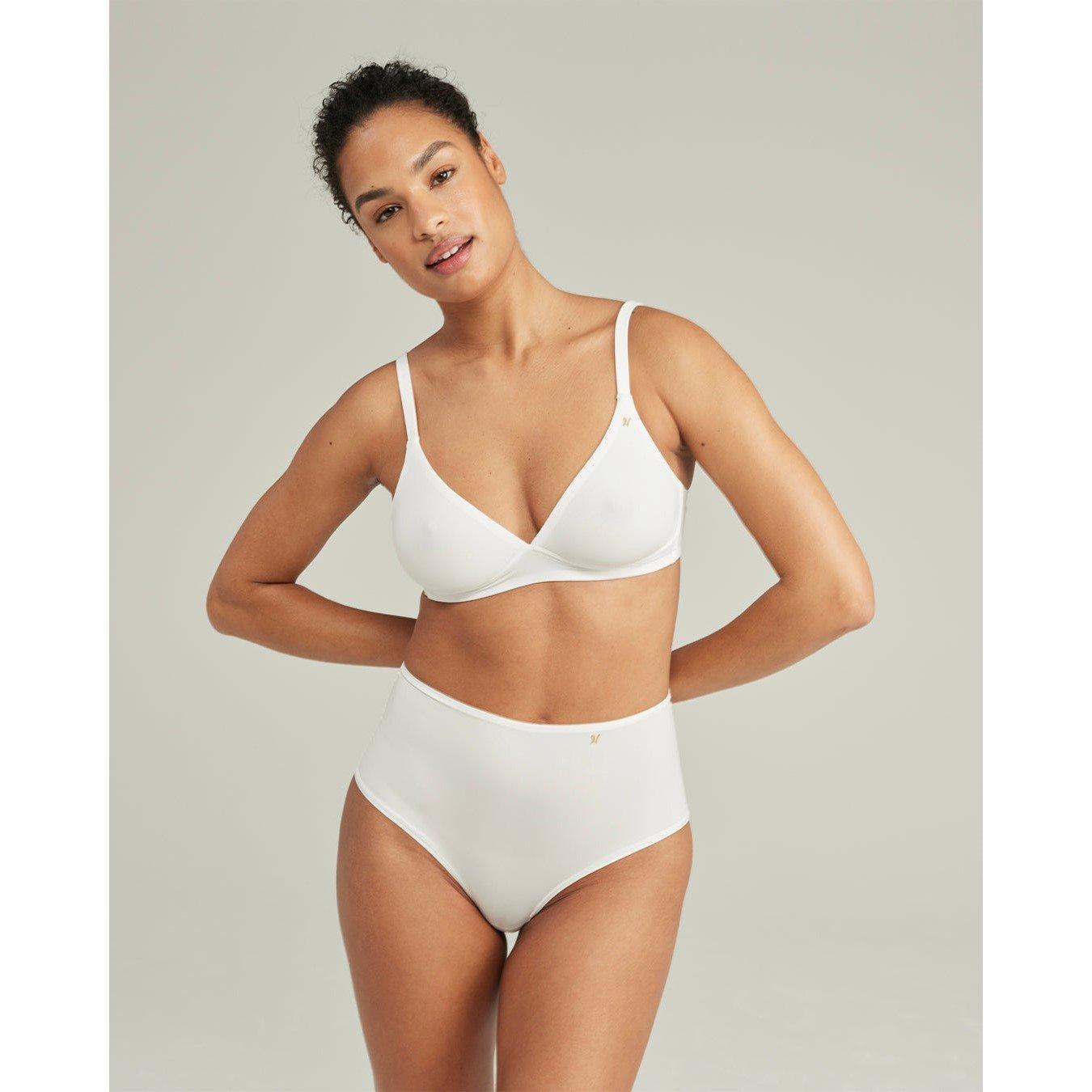 Nudea EASY DOES IT BRALETTE SECOND SKIN STRETCH - White - XXL