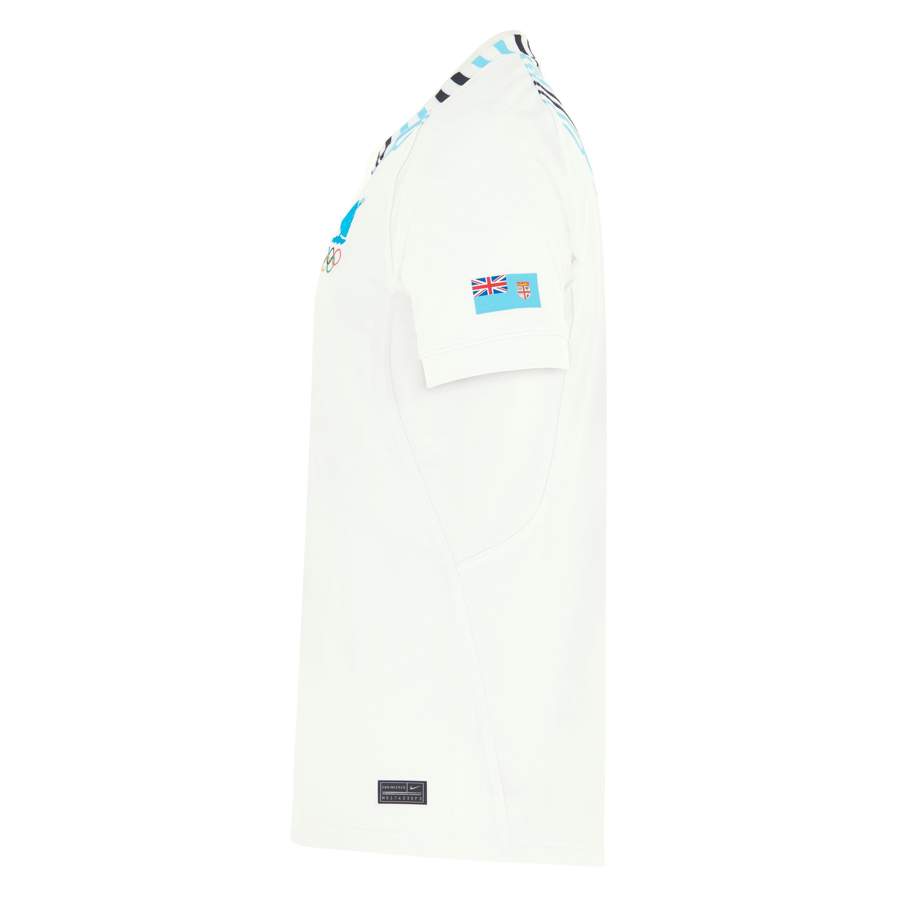 Hvid/Sort - Nike - Fiji Paris Olympics™ 7s Home Shirt 2024 Mens - 4