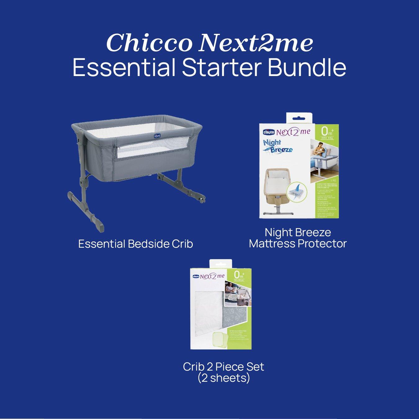 Grey Fox - Chicco - Next2Me Essential Starter Bundle - 3