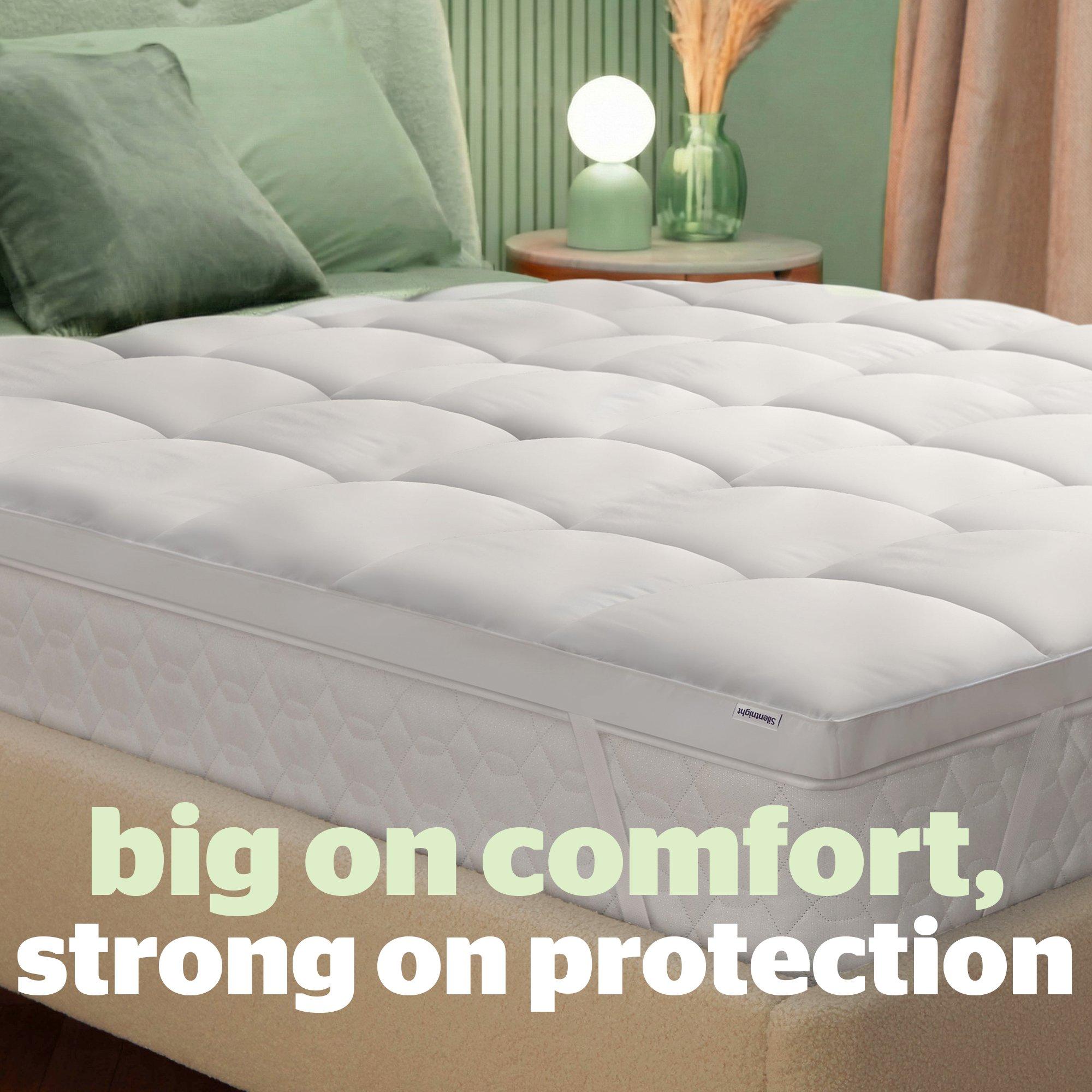 White - Silentnight - Anti-allergy 5cm Ultimate Mattress Topper - 2