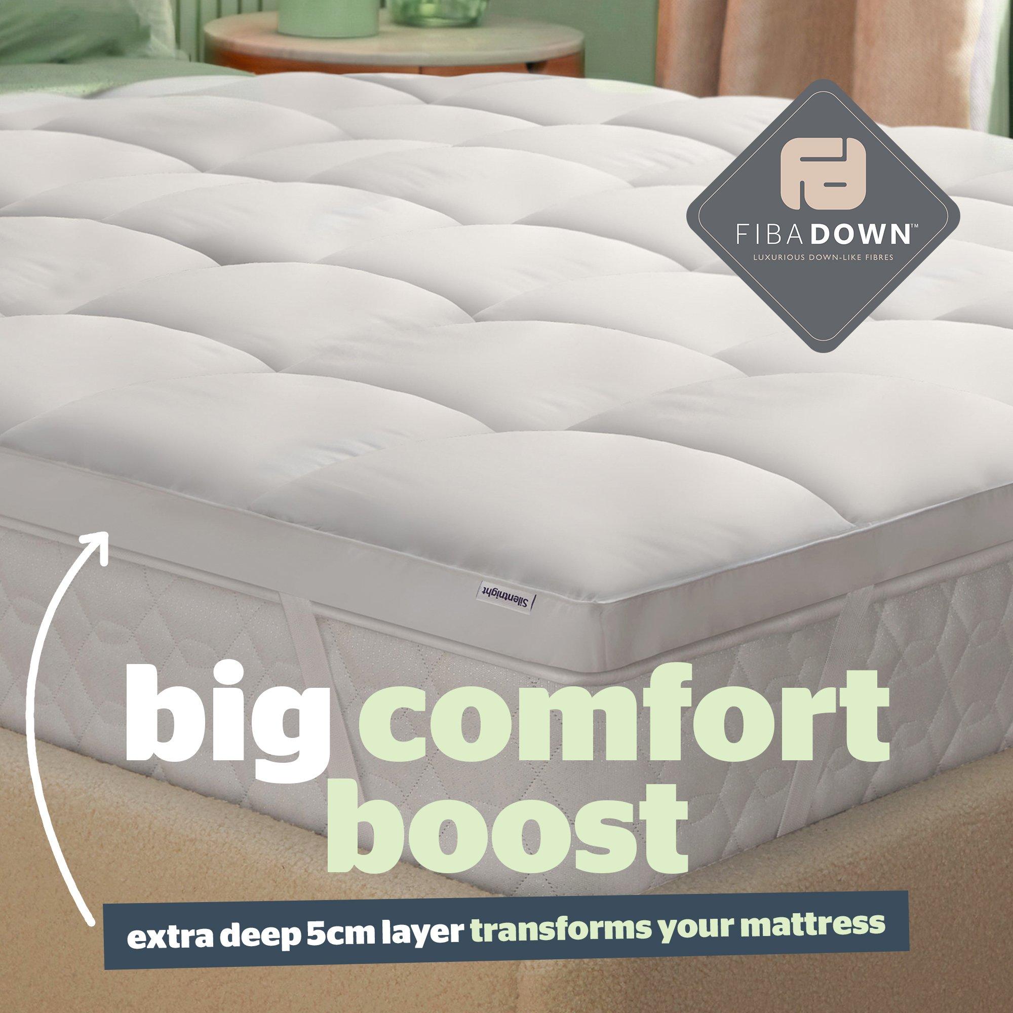 White - Silentnight - Anti-allergy 5cm Ultimate Mattress Topper - 4