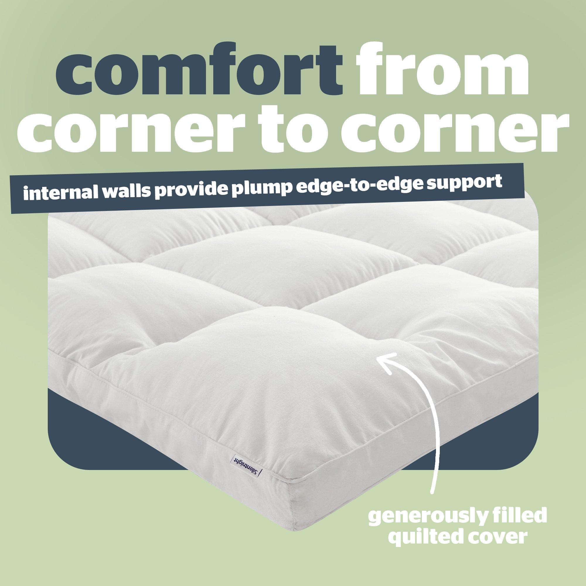 White - Silentnight - Anti-allergy 5cm Ultimate Mattress Topper - 6