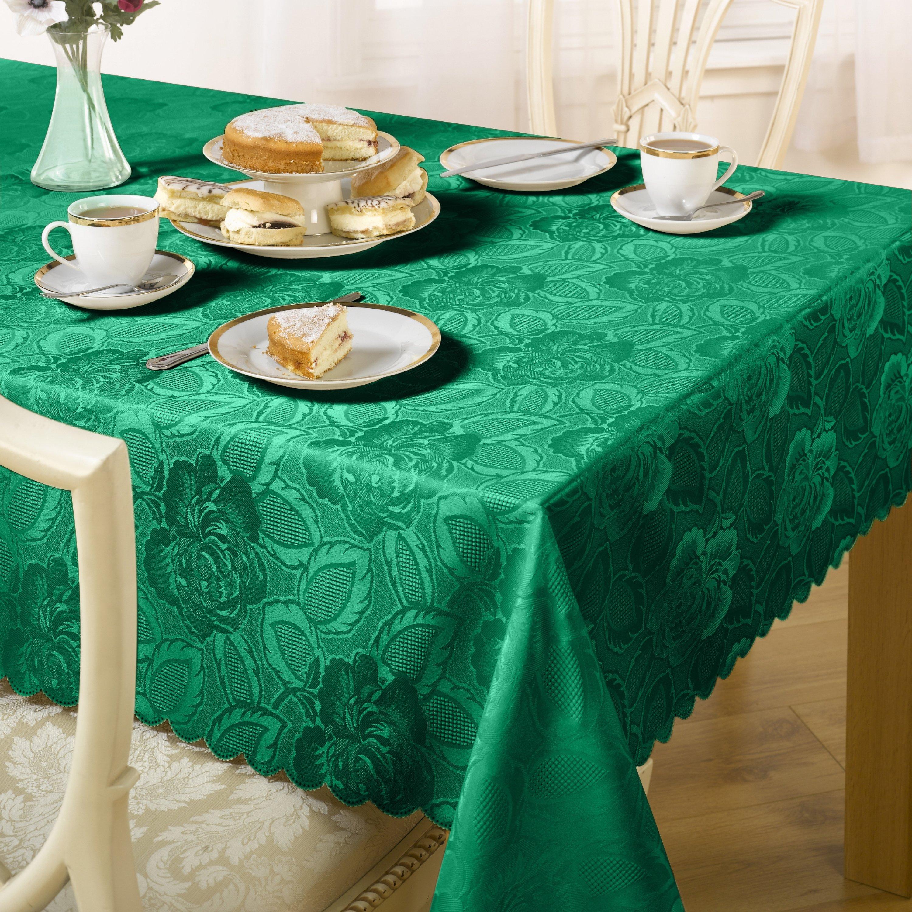 Emma Barclay Jacquard Tablecloth Soft Polyester Damask Rose