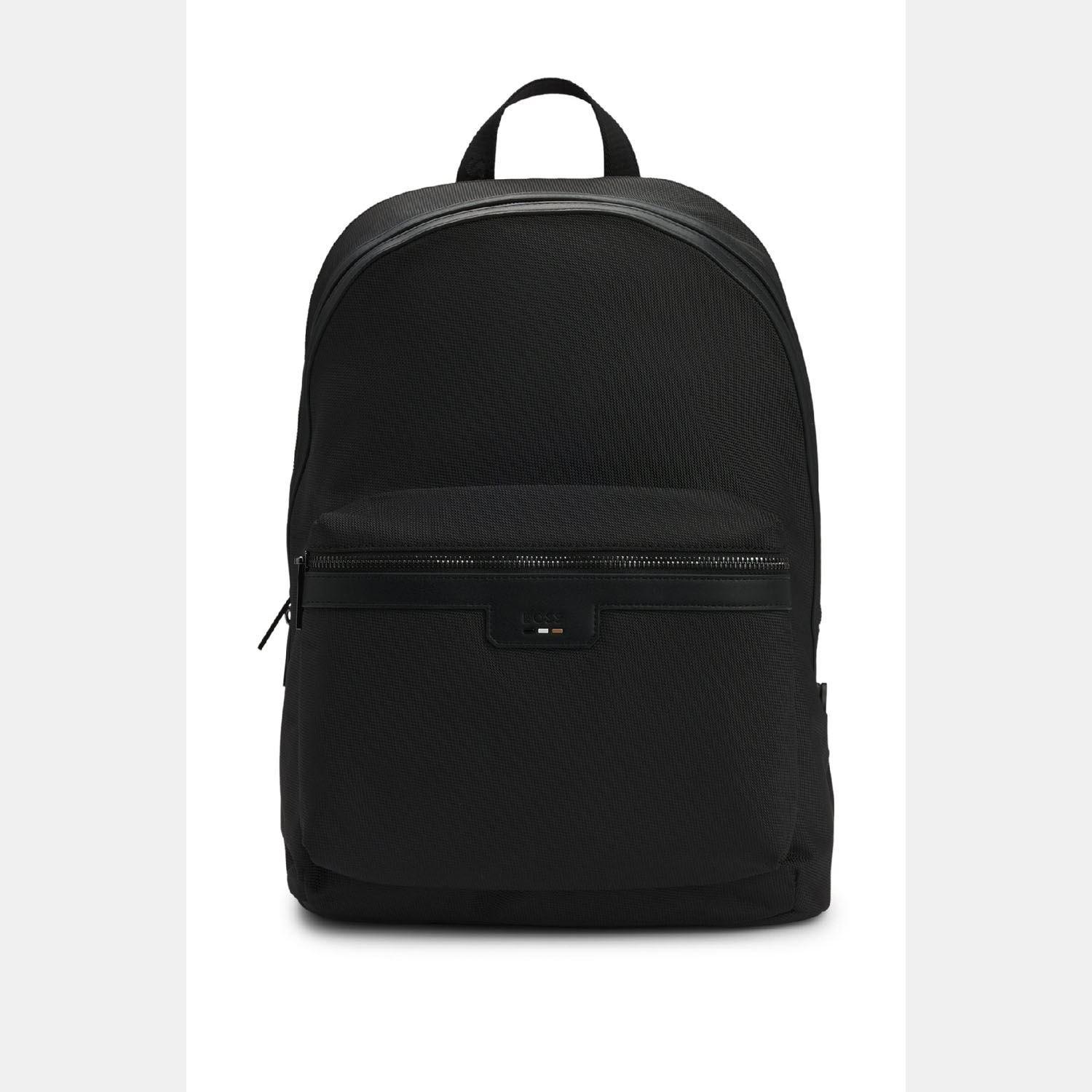 Black - Boss - Ray Backpack with Logo and Signature Stripe - 3