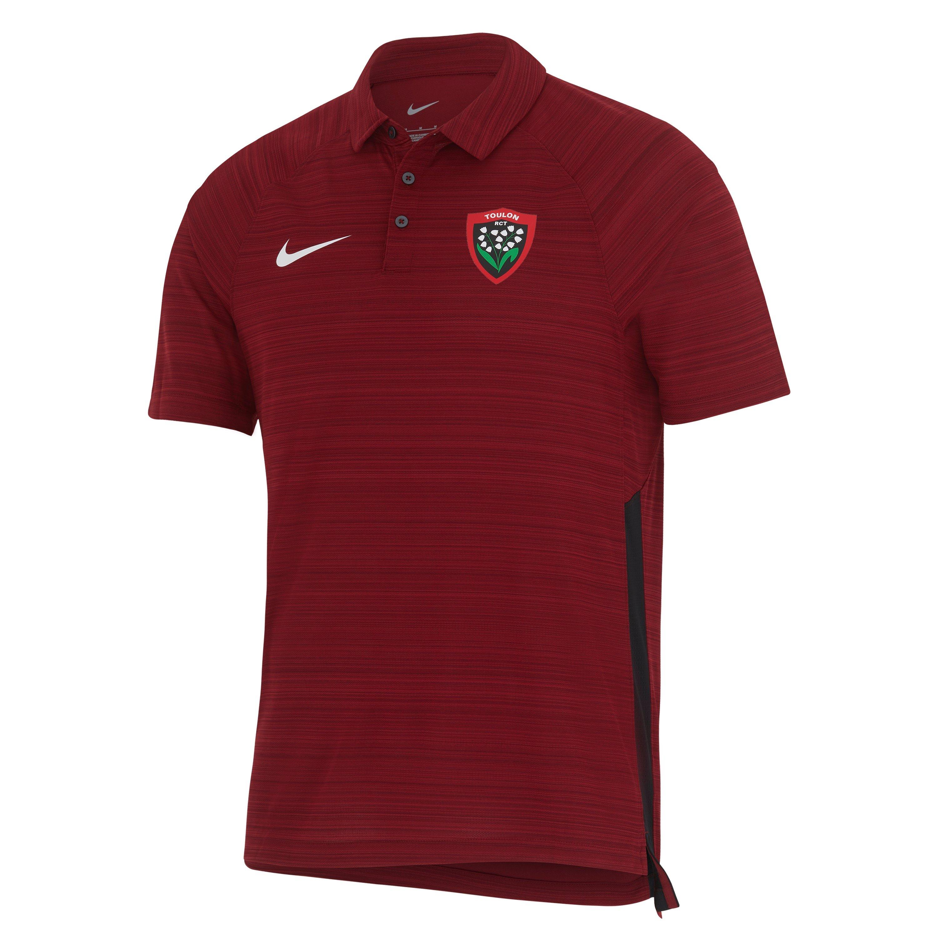 Red - Nike - RC Toulon Training Polo Shirt 2024 2025 Adults - 1