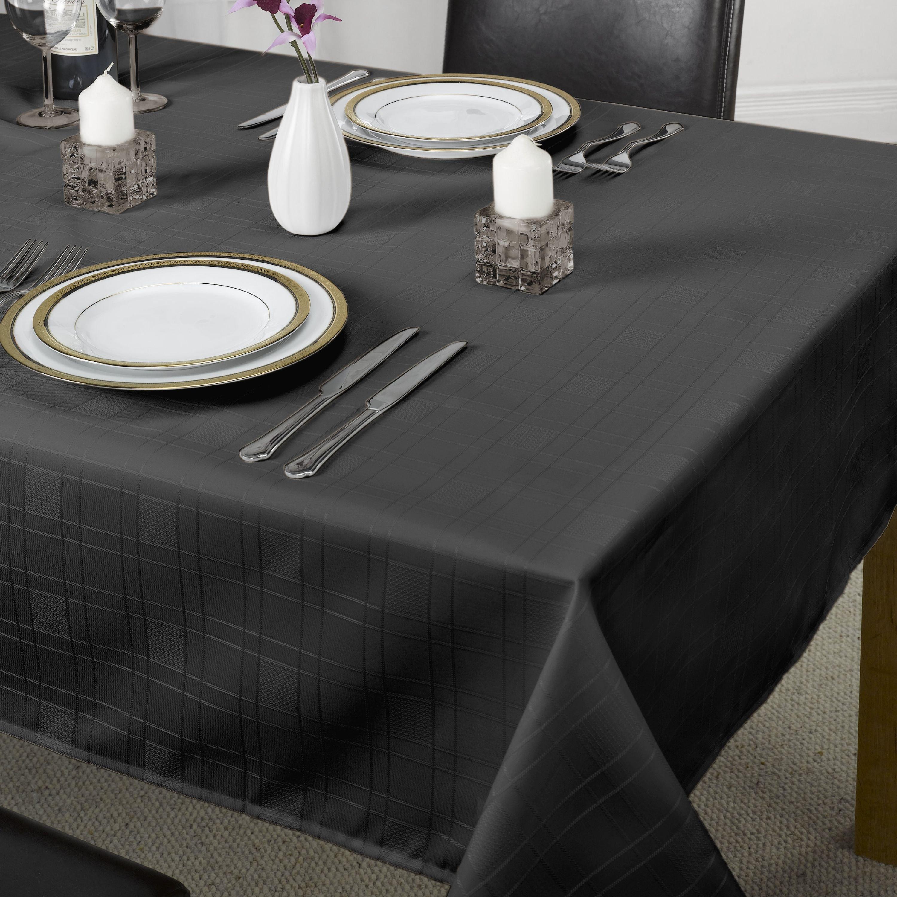 Jacquard Tablecloth Soft Polyester Chequers