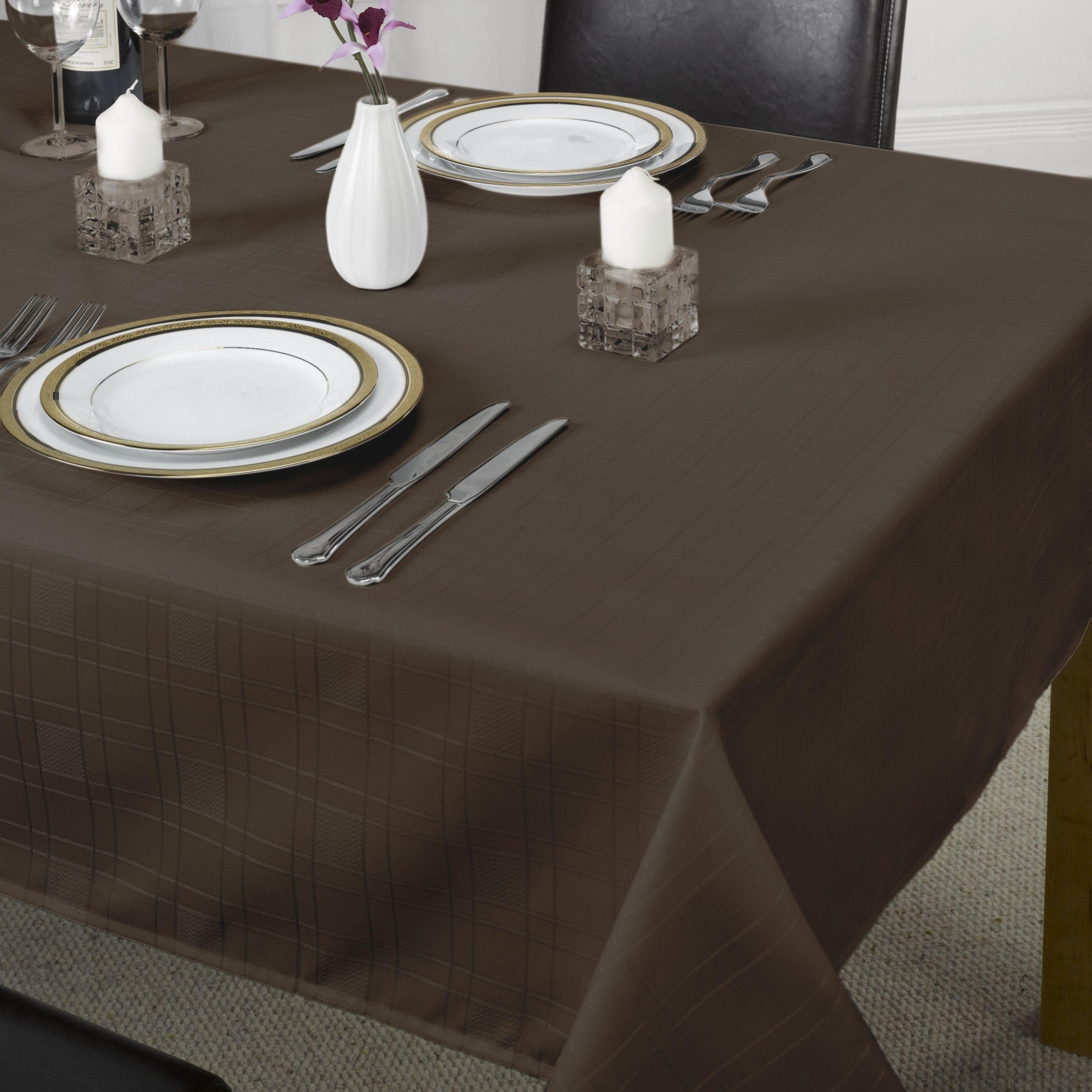 Jacquard Tablecloth Soft Polyester Chequers