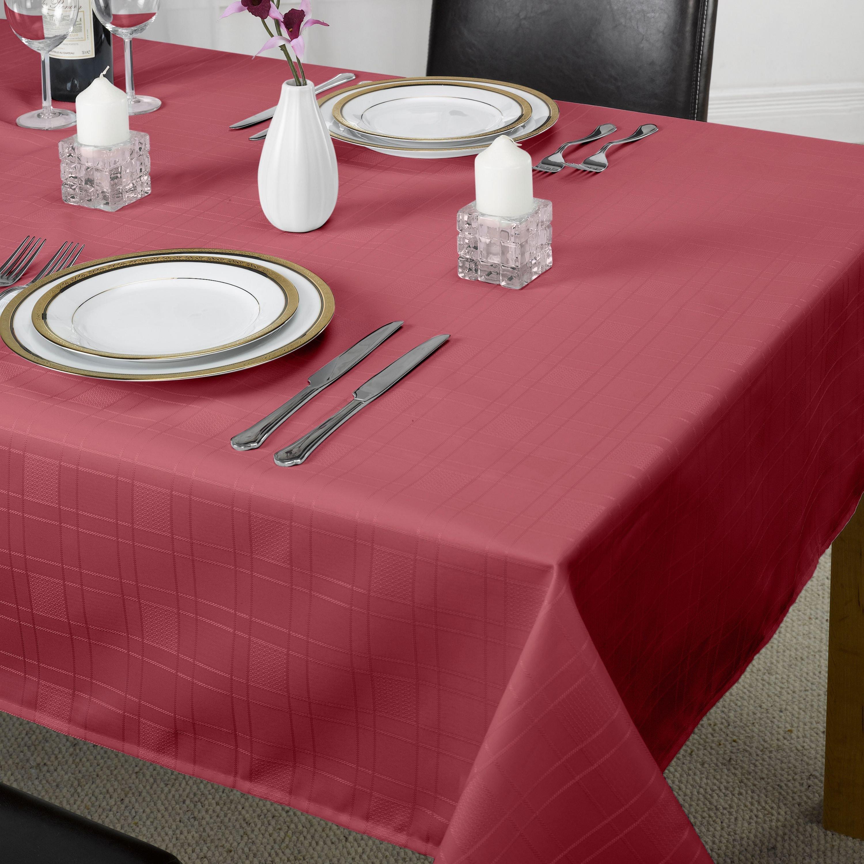 Jacquard Tablecloth Soft Polyester Chequers