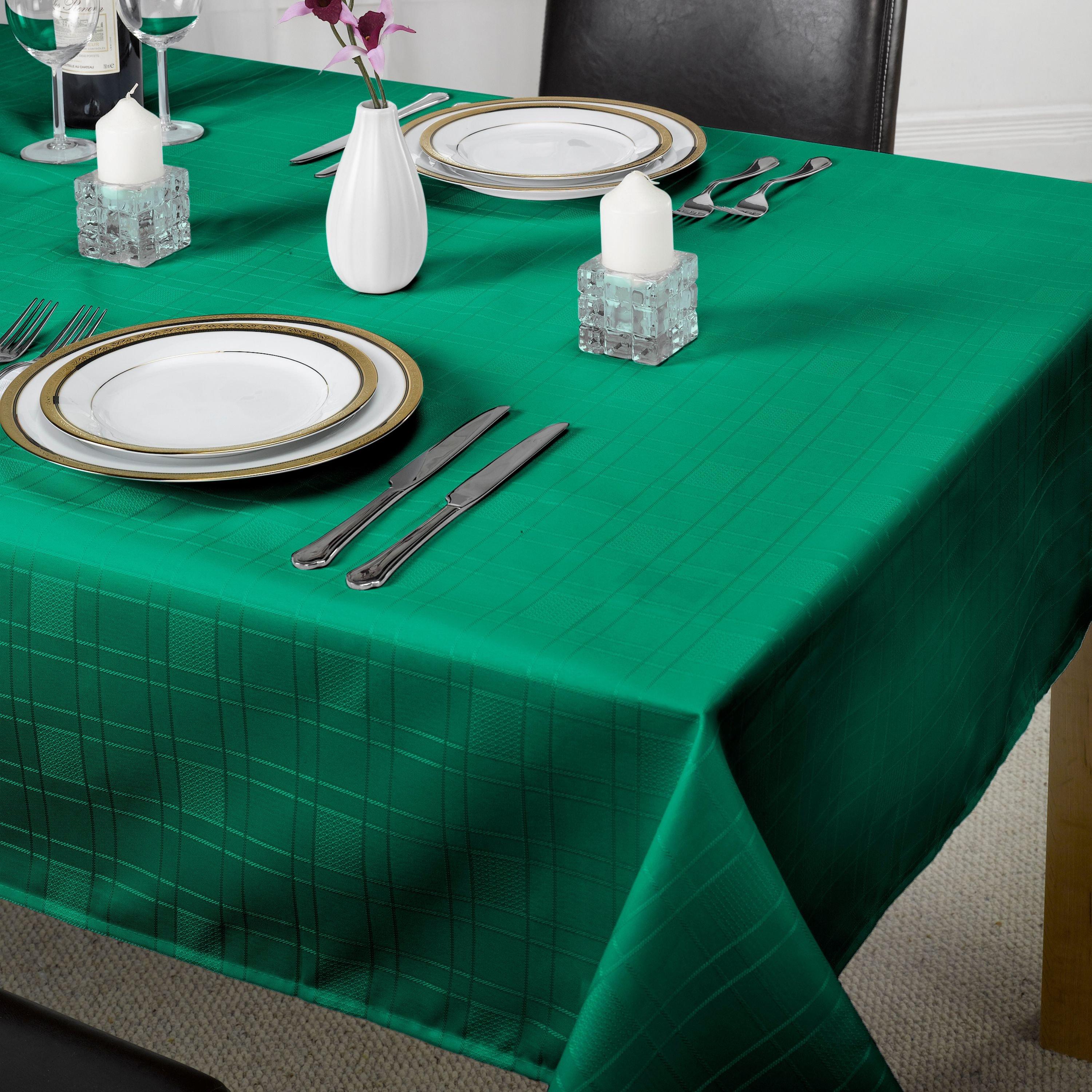 Jacquard Tablecloth Soft Polyester Chequers