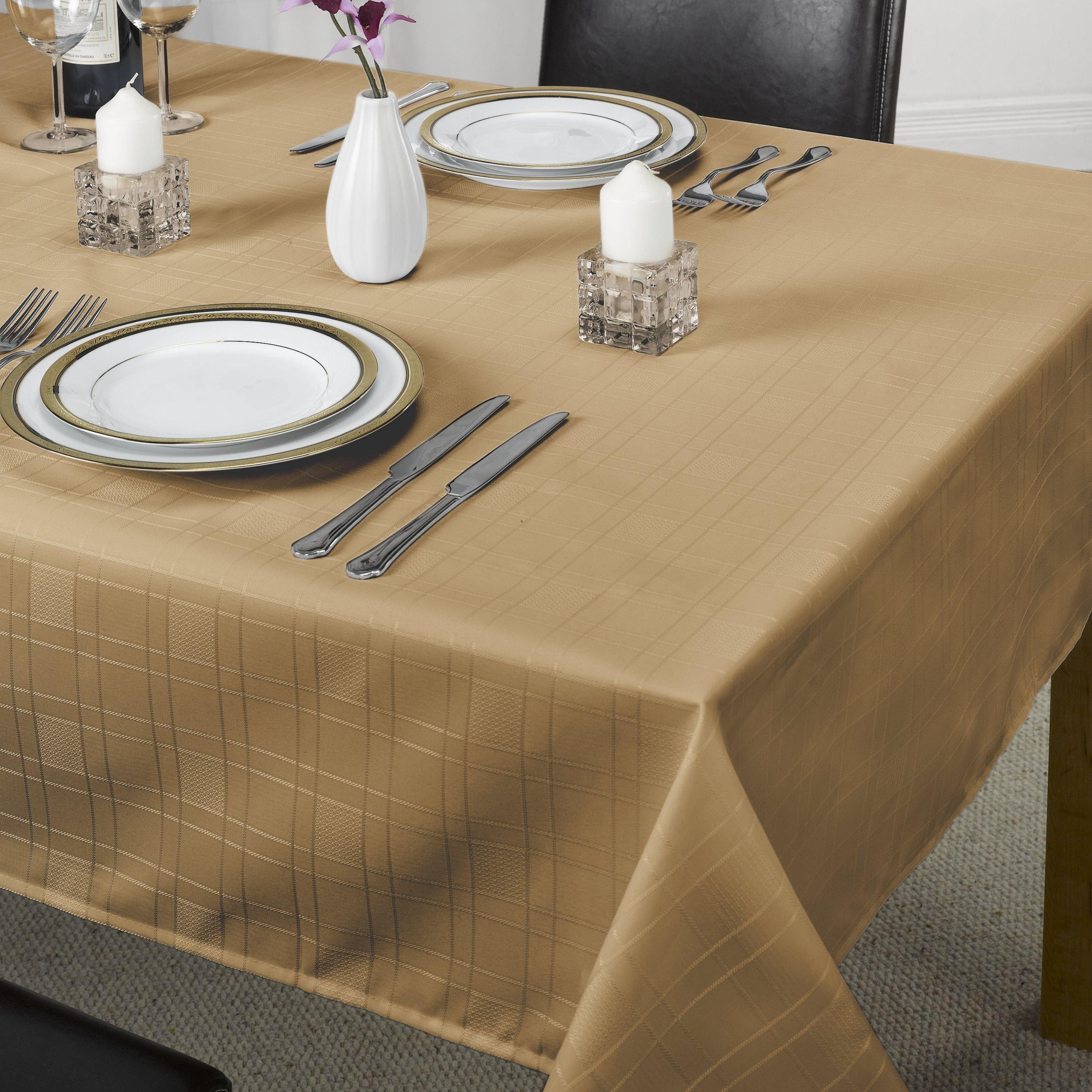 Jacquard Tablecloth Soft Polyester Chequers