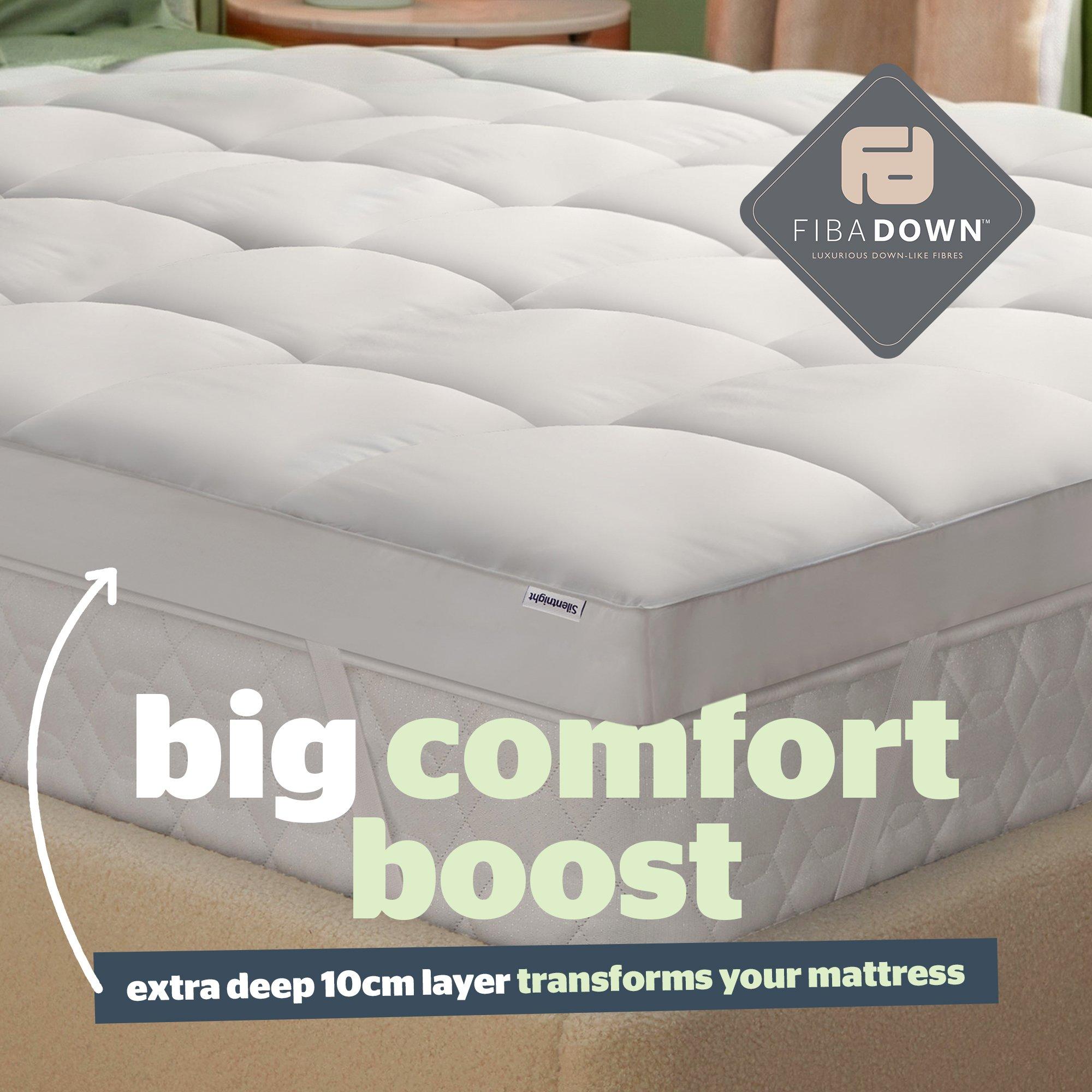 White - Silentnight - Anti-allergy 10cm Ultimate Mattress Topper - 3