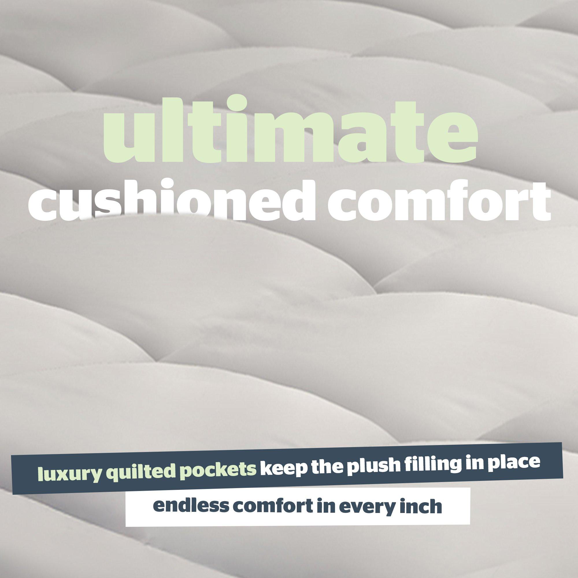 White - Silentnight - Anti-allergy 10cm Ultimate Mattress Topper - 4