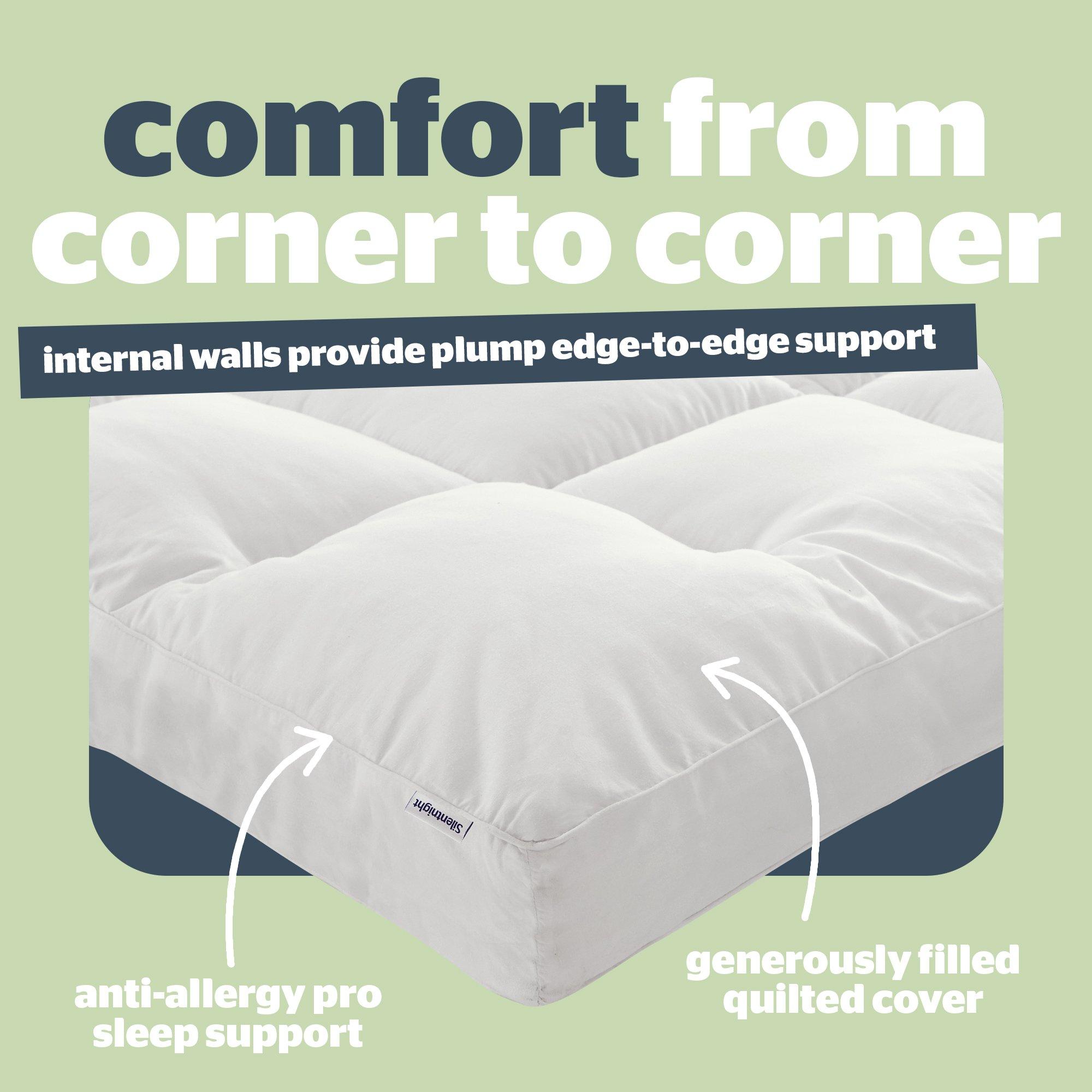 White - Silentnight - Anti-allergy 10cm Ultimate Mattress Topper - 5