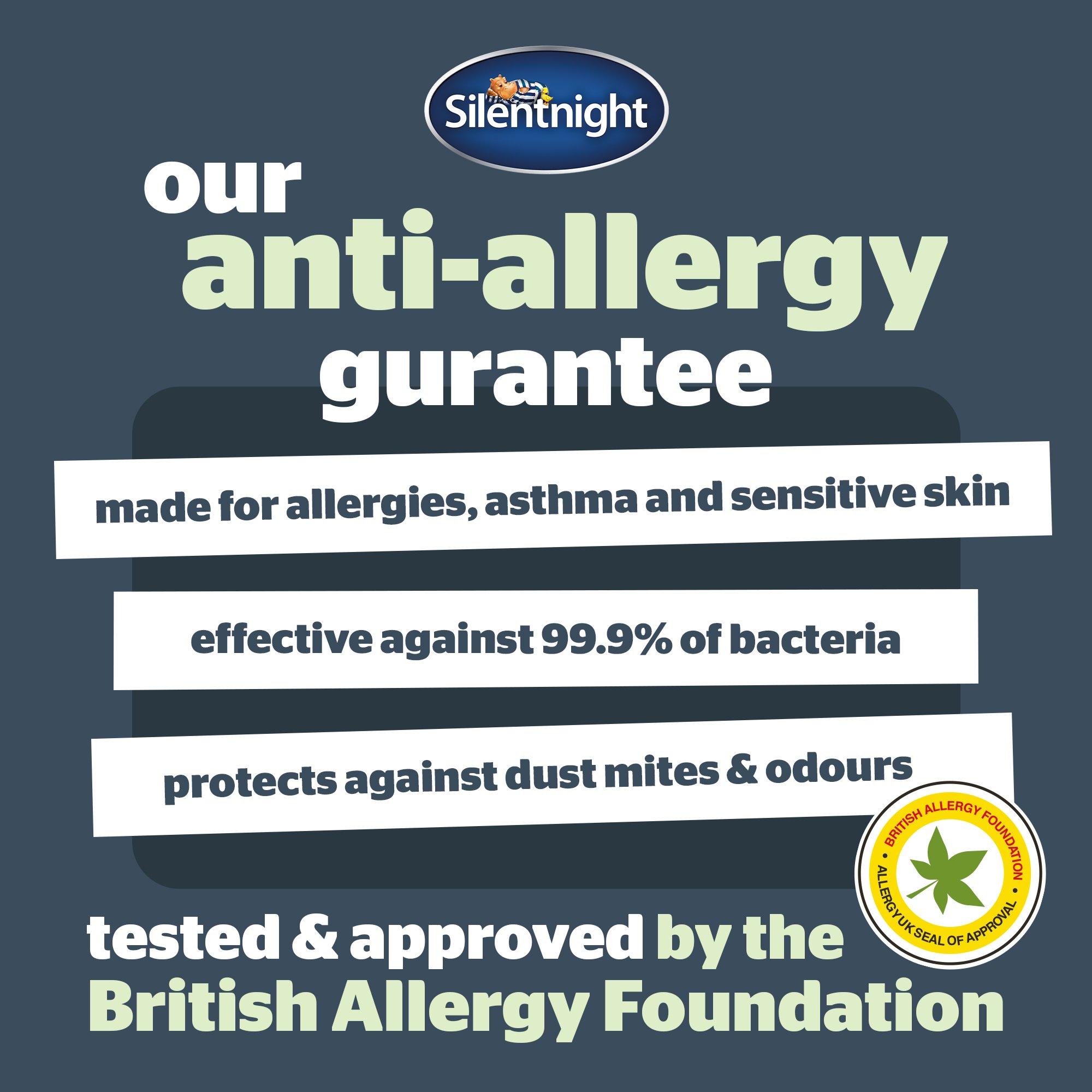 White - Silentnight - Anti-allergy 10cm Ultimate Mattress Topper - 8
