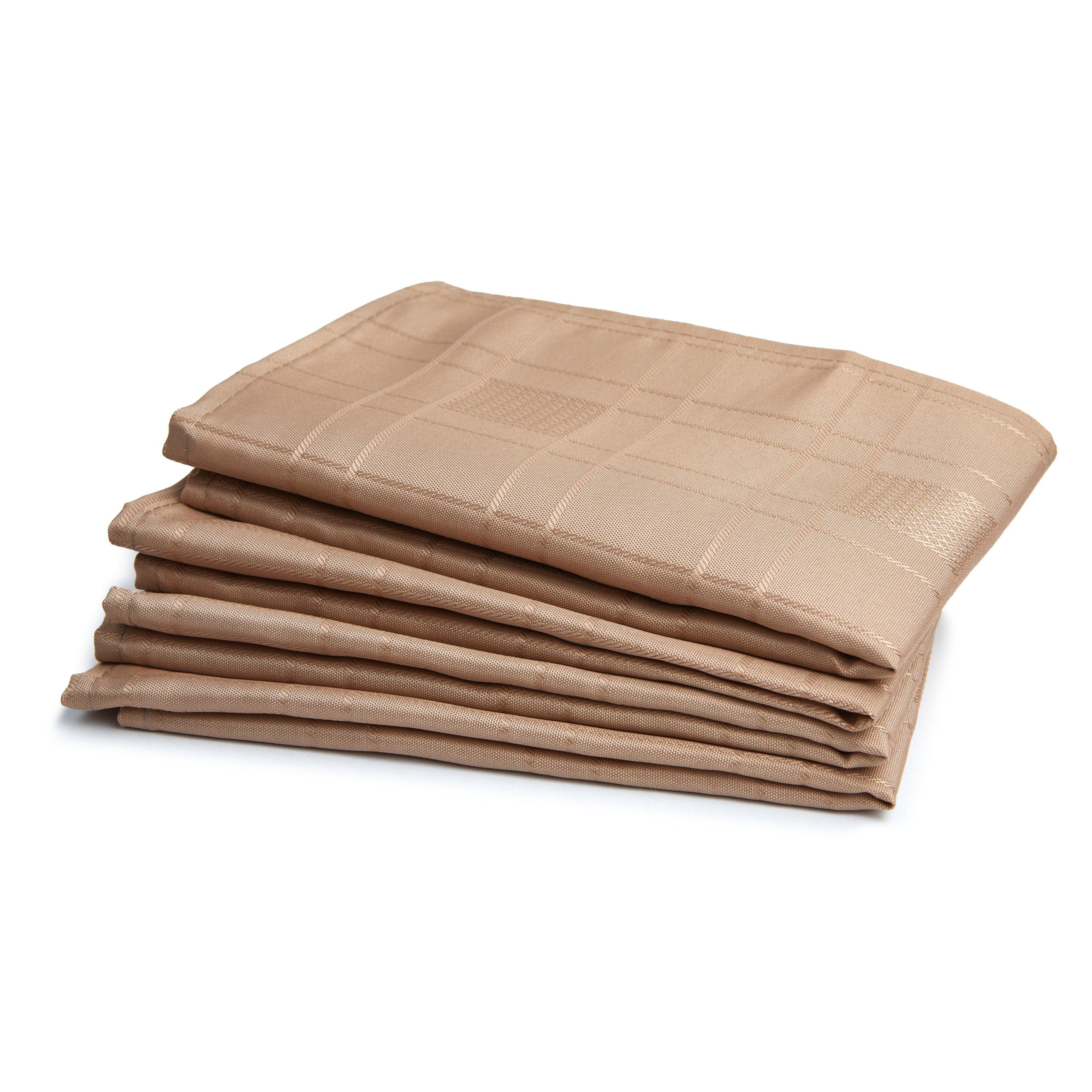 Jacquard Napkins Soft Polyester Chequers