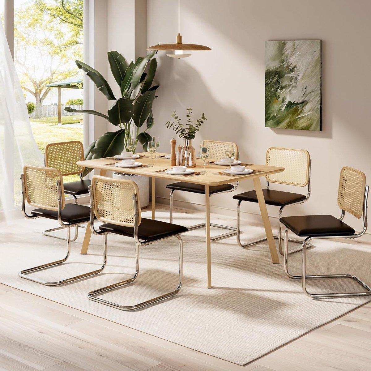 Black - VonHaus - Bridgewater Set of 2 Dining Chairs - 2