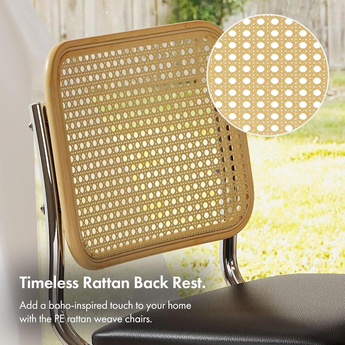 Black - VonHaus - Bridgewater Set of 2 Dining Chairs - 7