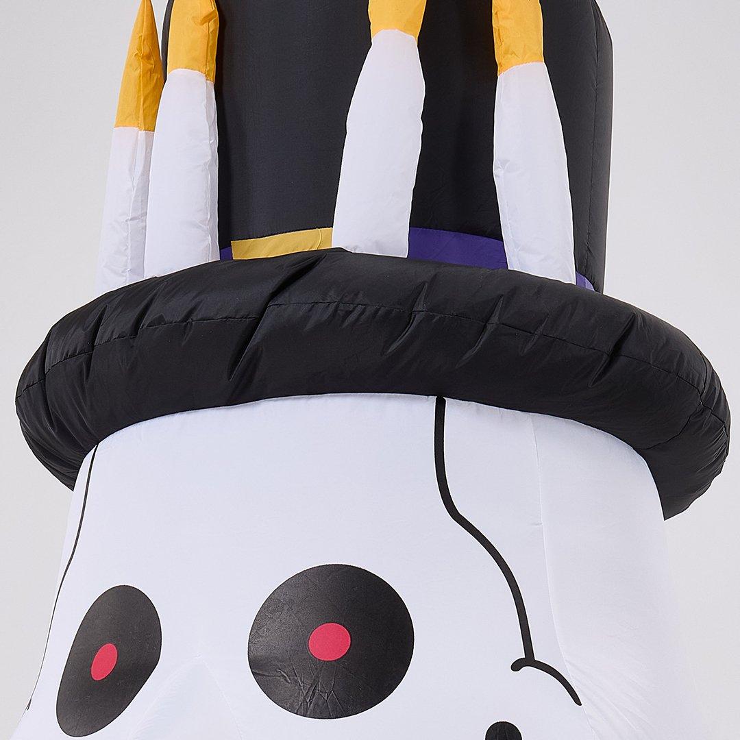Black/White - LIFE IDEAS - 6.2FT Halloween Inflatable Gentleman Skeleton - 7