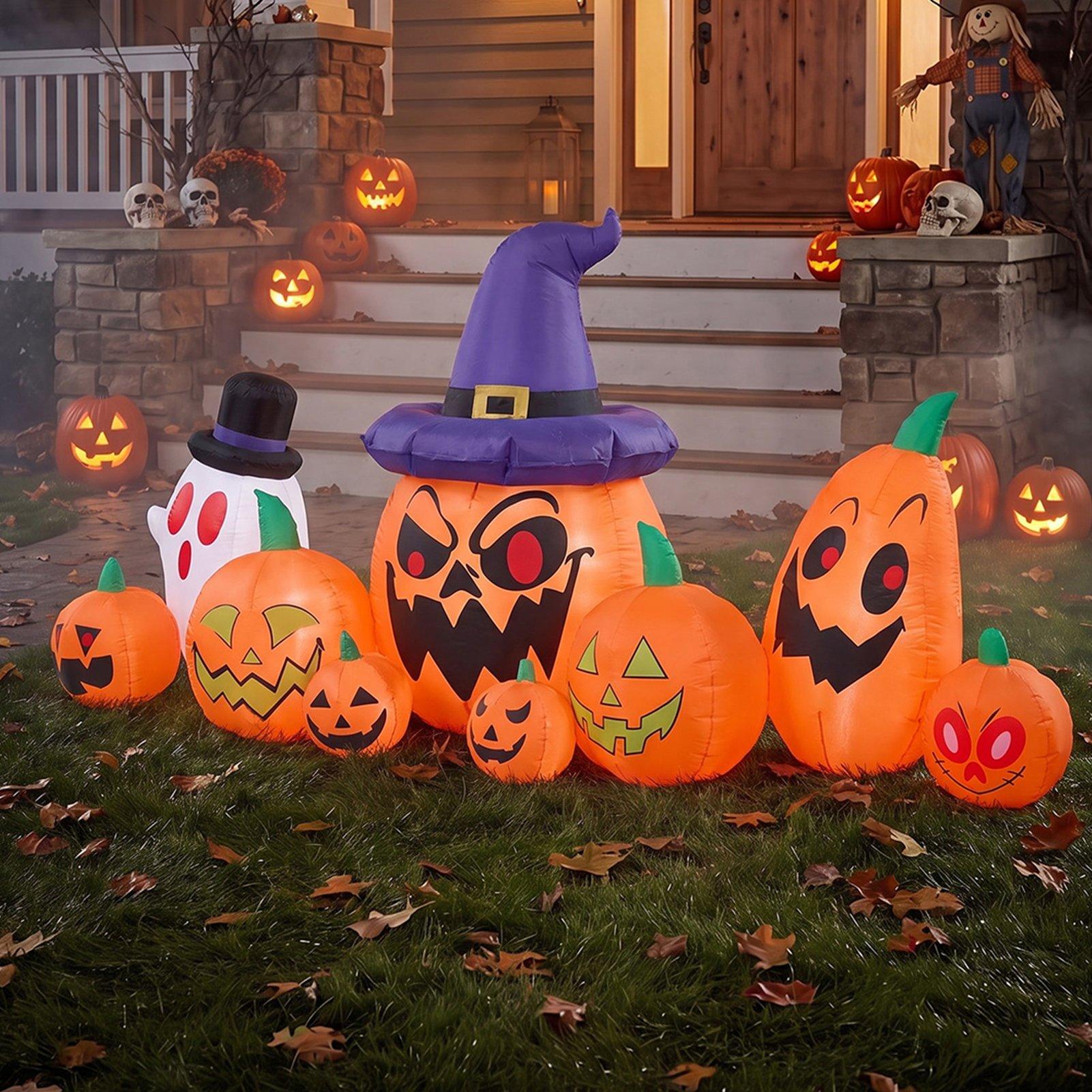 Multi - LIFE IDEAS - 8ft Halloween Inflatable Pumpkin - 1