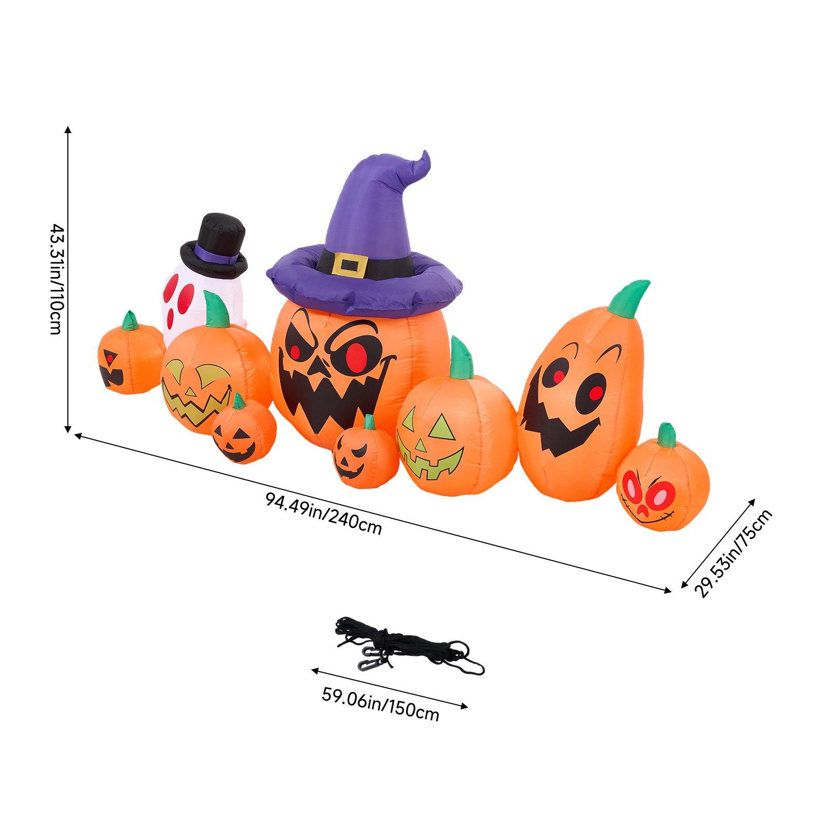 Multi - LIFE IDEAS - 8ft Halloween Inflatable Pumpkin - 2
