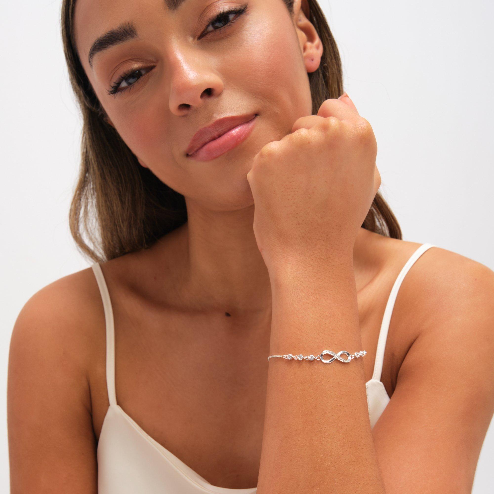 Gold - Jon Richard - Gold Plated and Crystal Cross Toggle Bracelet - 3