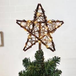 LIFE IDEAS Star-Shaped Tree Topper with LED Lights