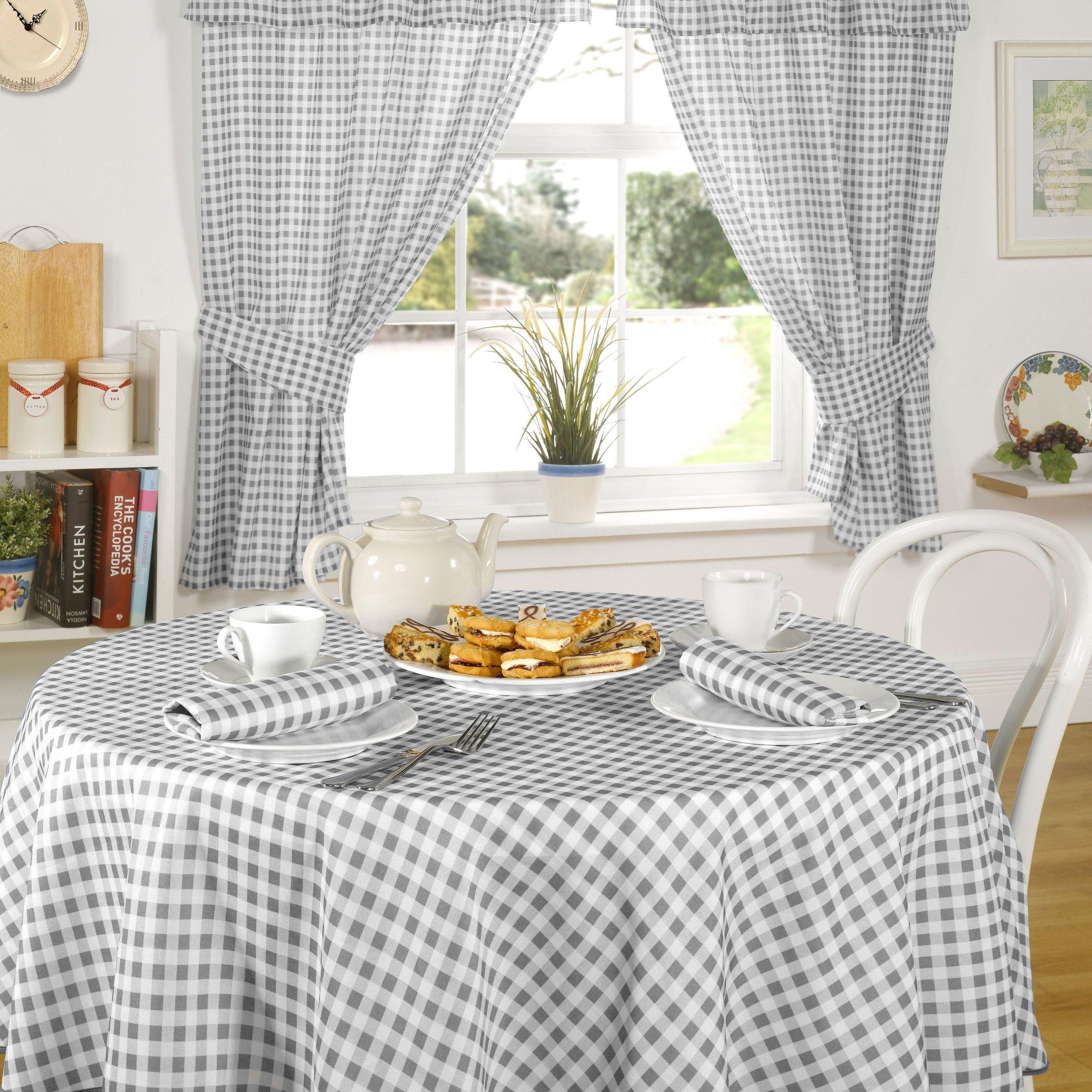 Gingham Check Napkins Soft Polyester Molly
