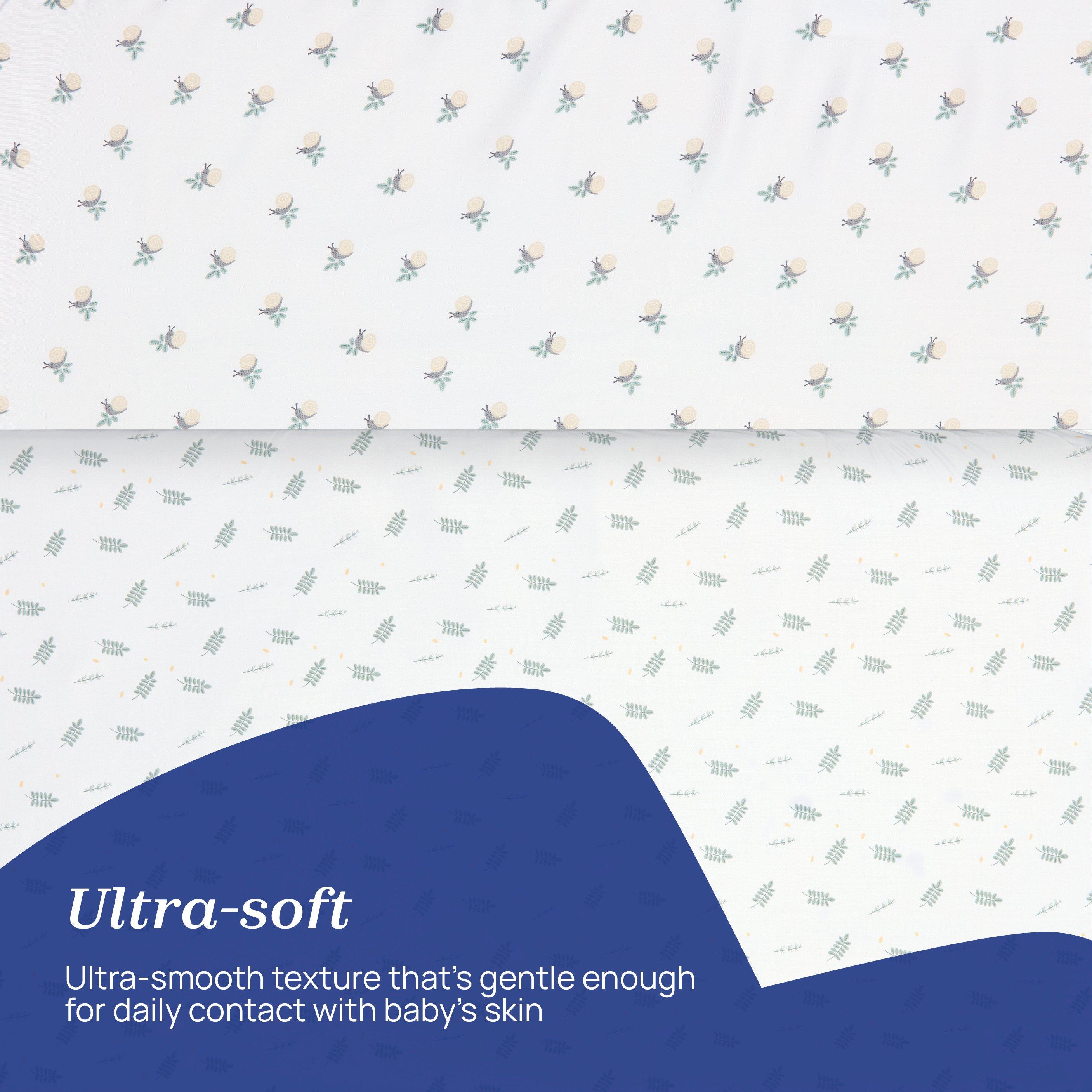 Greenery - Chicco - Next2Me Crib Bamboo Sheets (2 Pack) - 6