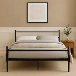 Studio King Size Black Metal Bed Frame - 240kg Capacity