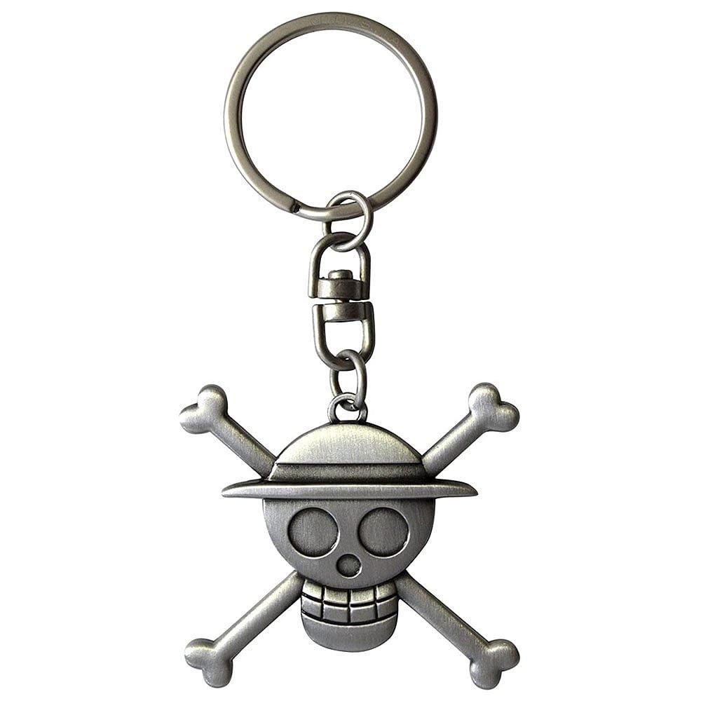Multi Format An - One Piece - ONE PIECE Keychain 3D Skull Luffy