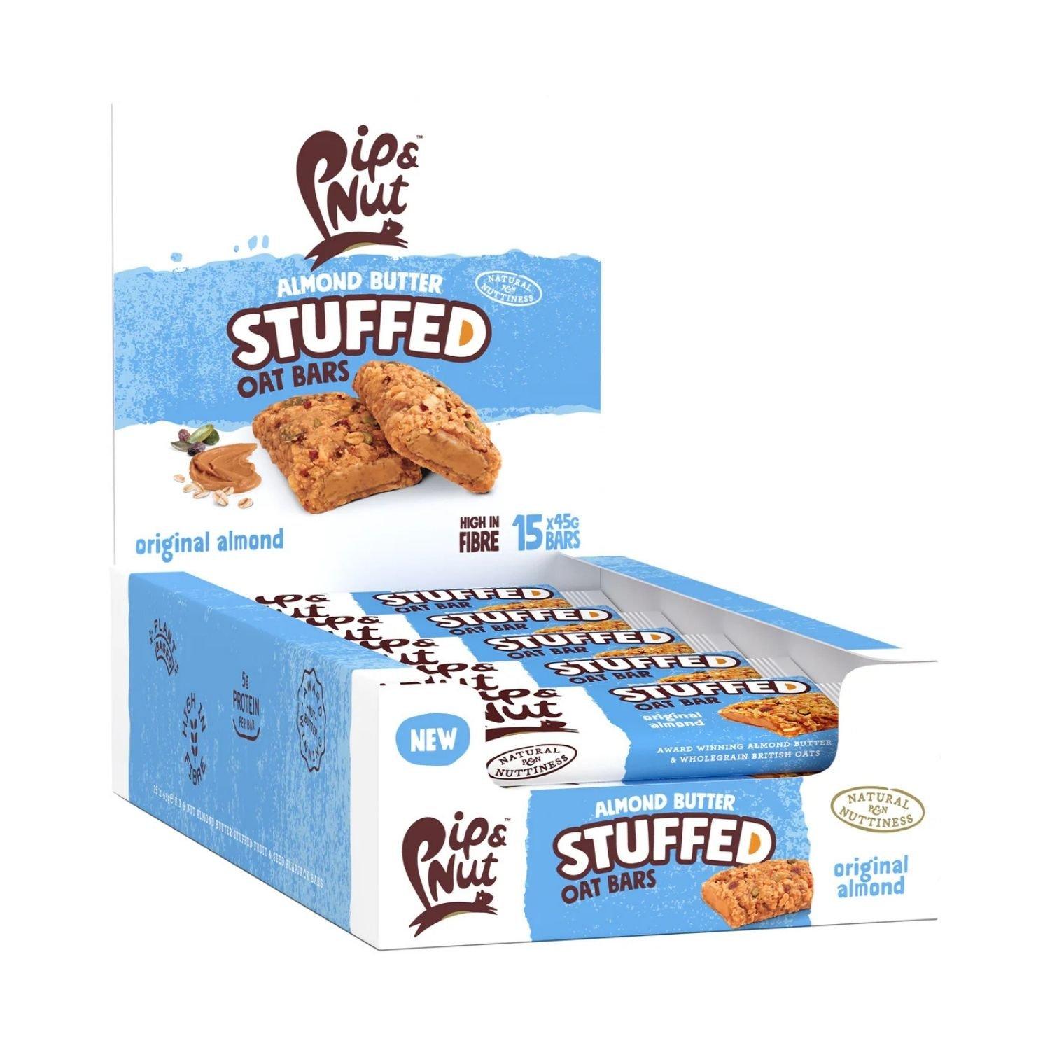 Almond Butter - Pip and Nut - Pip & Nut - Peanut Butter Stuffed Oat Bar (15 X 45g)
