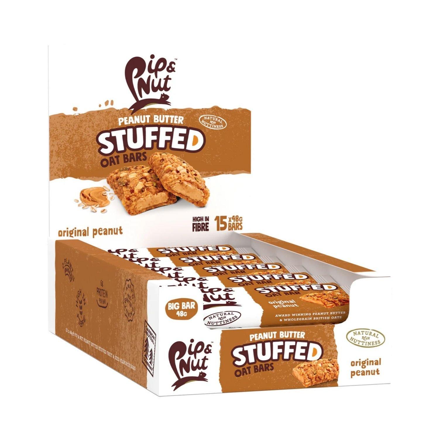 Pip And Nut  Pip & Nut - Stuffed Oat Bar (15 X 45G) Peanut Butter - Pack of 15