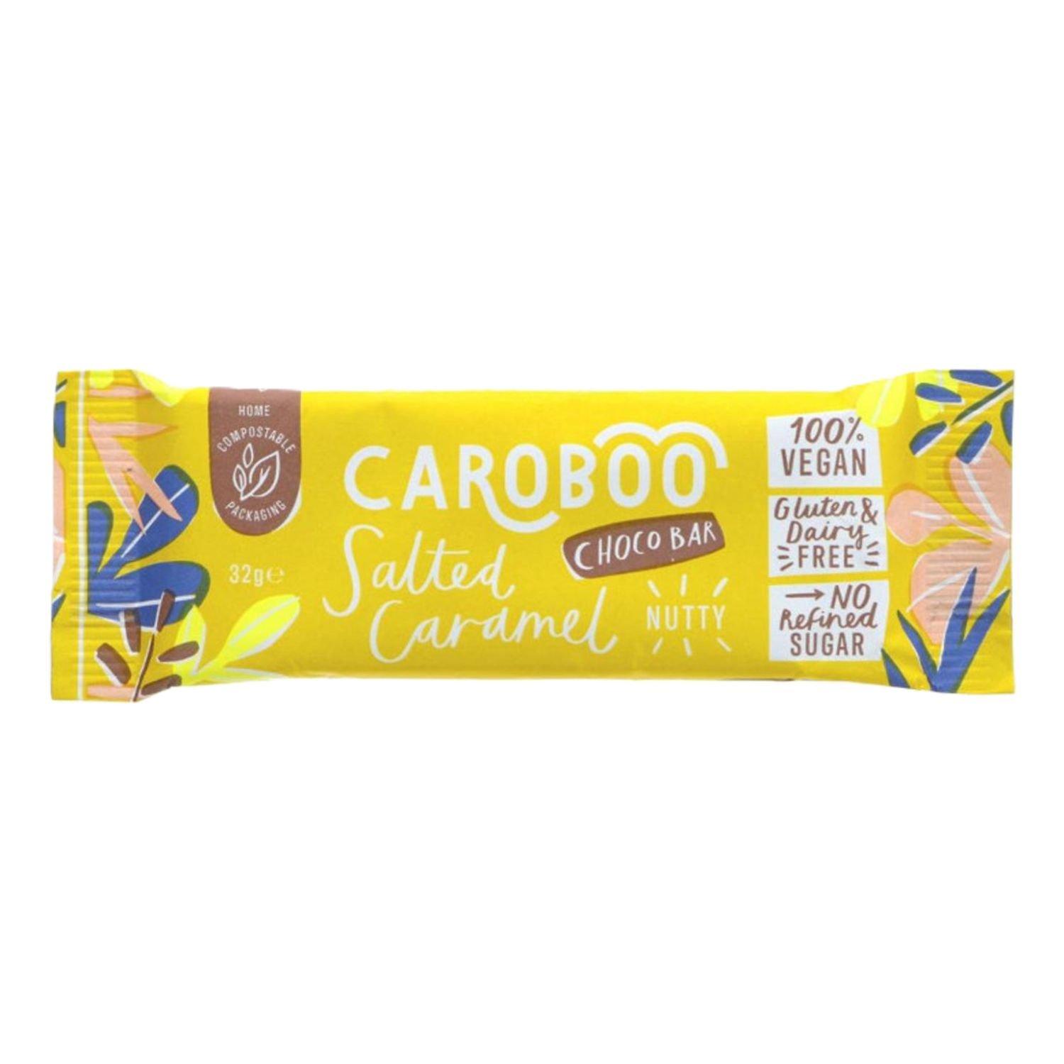 Caroboo  Vegan Chocolate (20 X 35G Bars) - Salted Caramel - Pack of 20