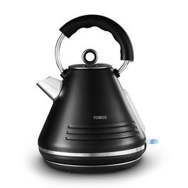 Tower Ash 1.7L 3KW Pyramid Kettle Black